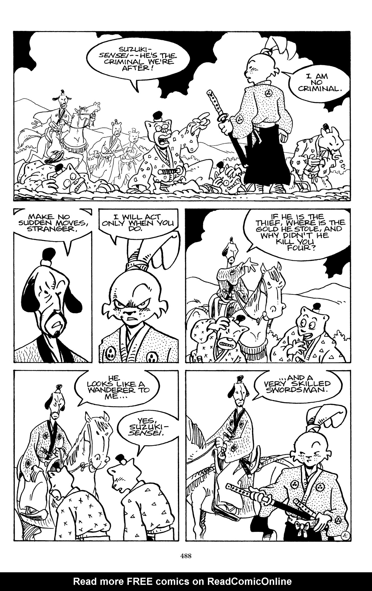Read online The Usagi Yojimbo Saga comic -  Issue # TPB 7 - 480