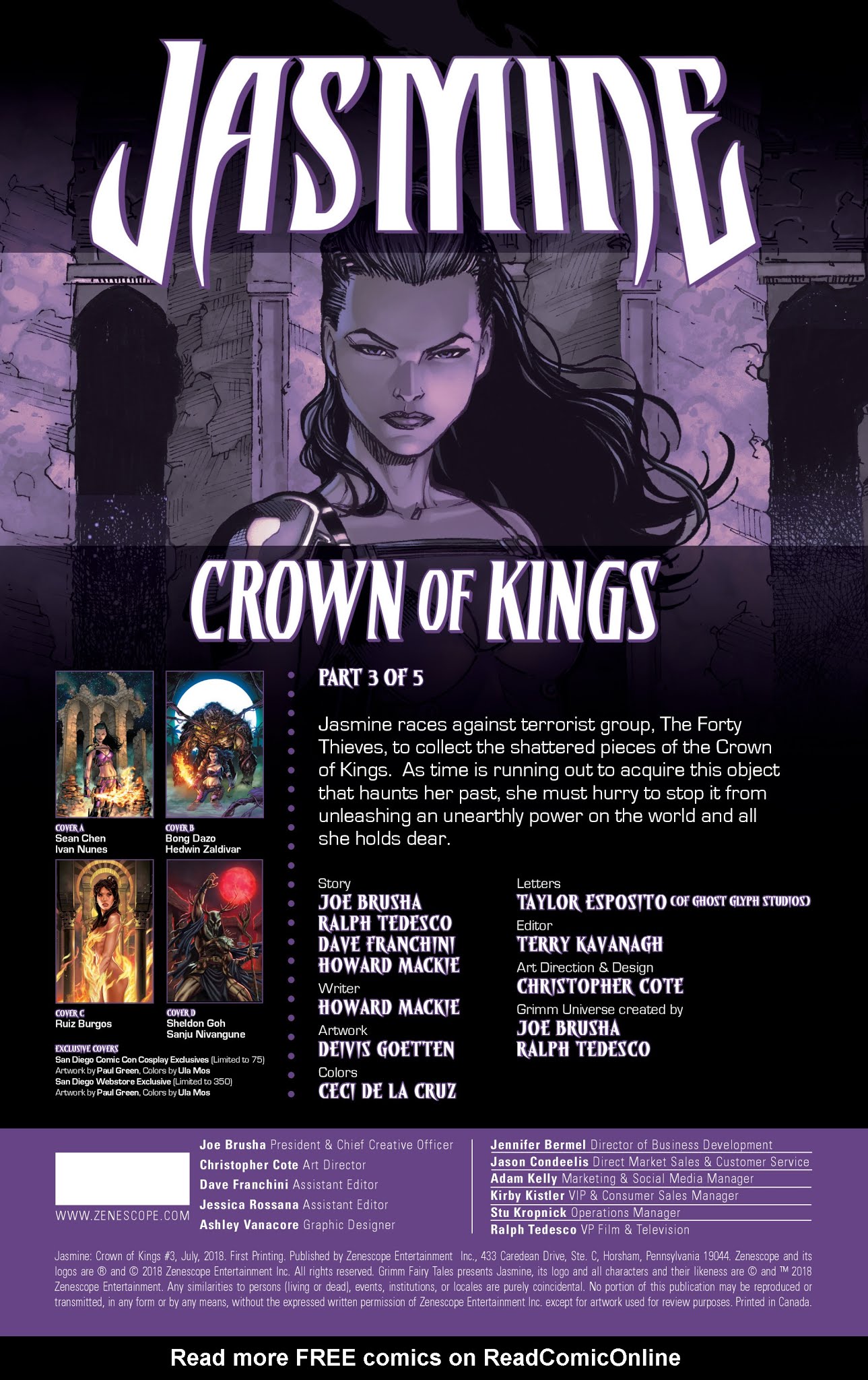 Read online Jasmine: Crown of Kings comic -  Issue #3 - 2