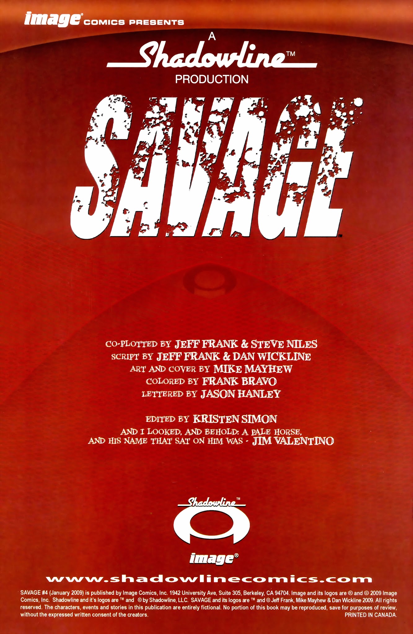 Read online Savage (2008) comic -  Issue #4 - 2