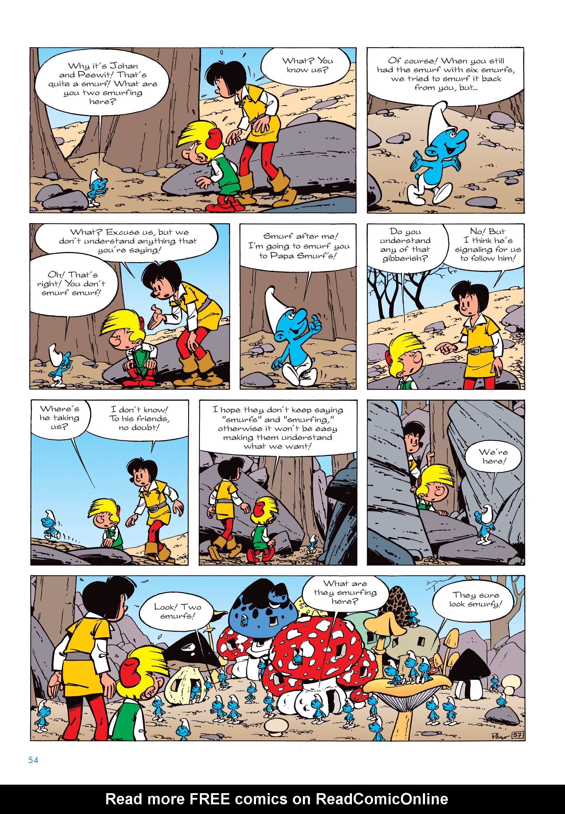 Read online Smurfs: The Village Behind The Wall comic -  Issue #1 - 54