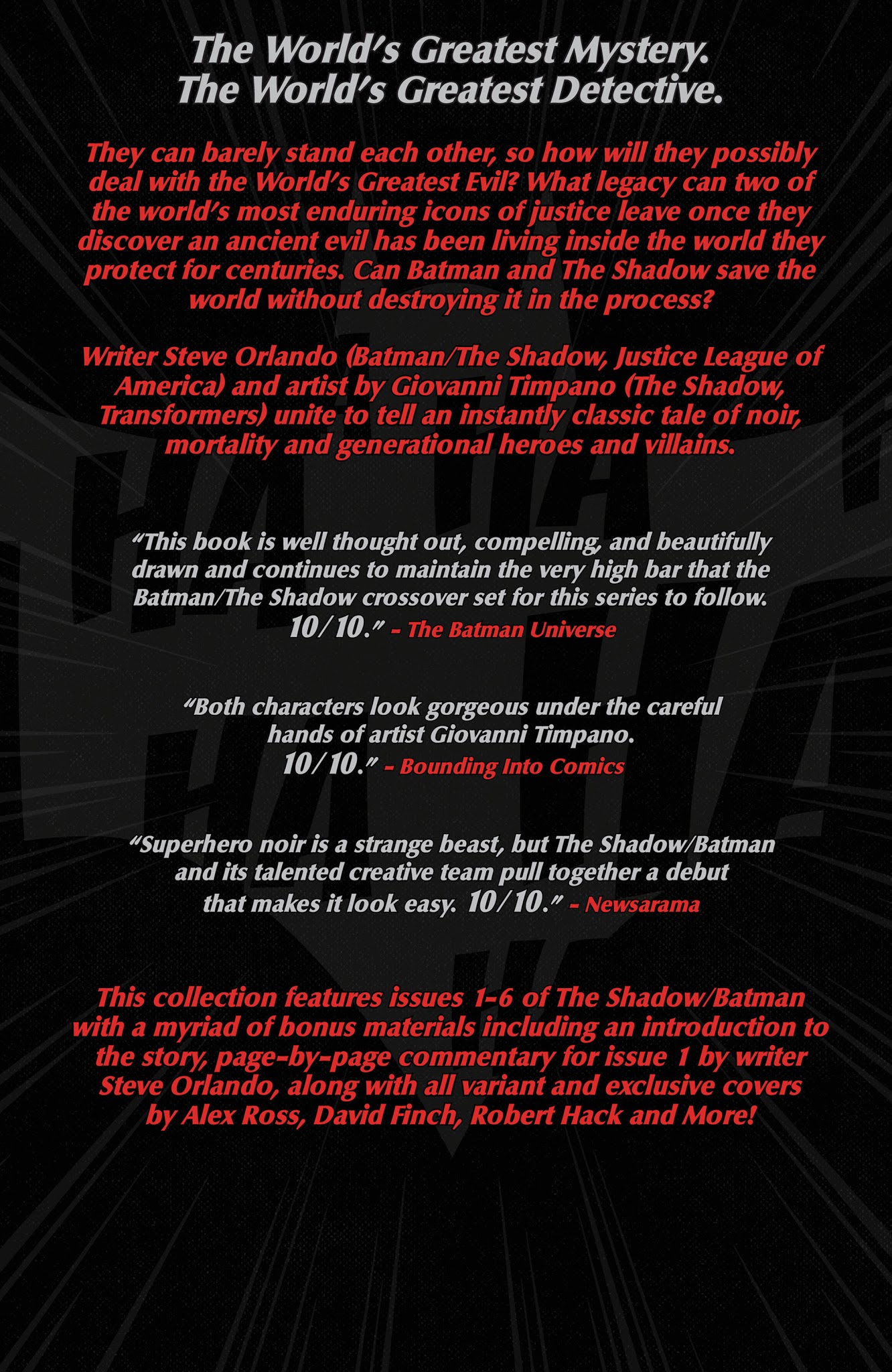 Read online The Shadow/Batman comic -  Issue # _TPB - 146