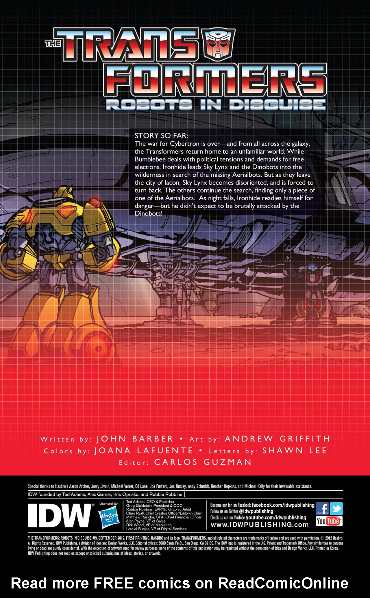 Read online Transformers: Robots In Disguise (2012) comic -  Issue #9 - 3