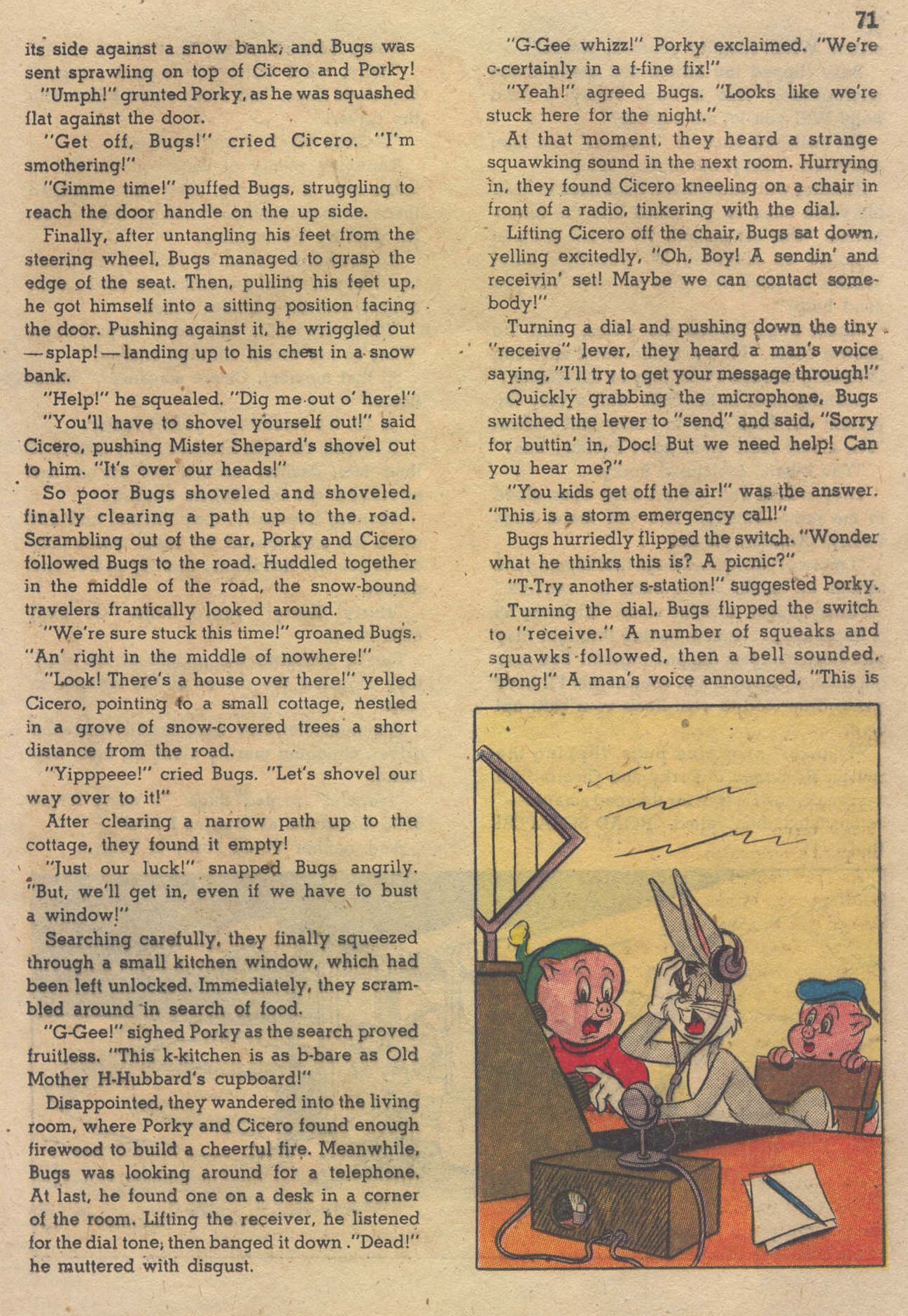 Read online Bugs Bunny's Christmas Funnies comic -  Issue # TPB 3 - 73