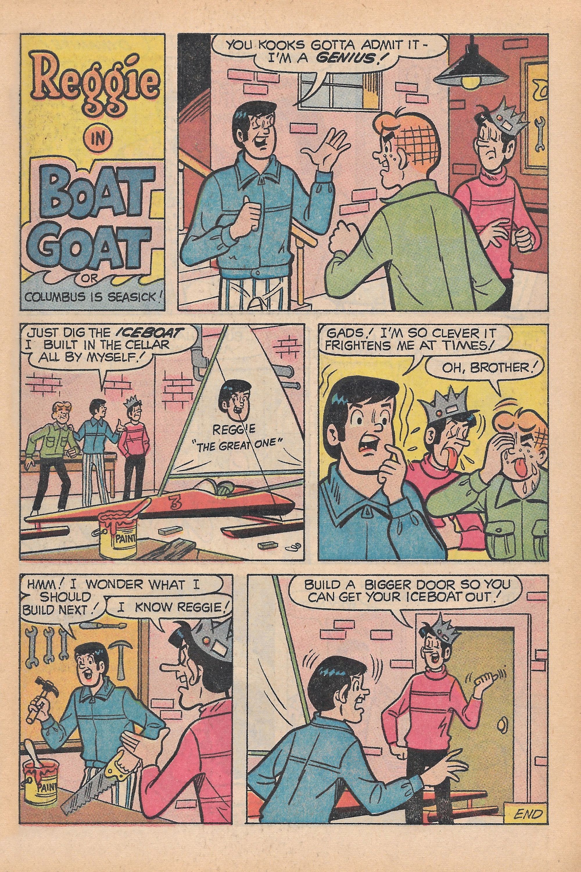 Read online Reggie's Wise Guy Jokes comic -  Issue #11 - 21