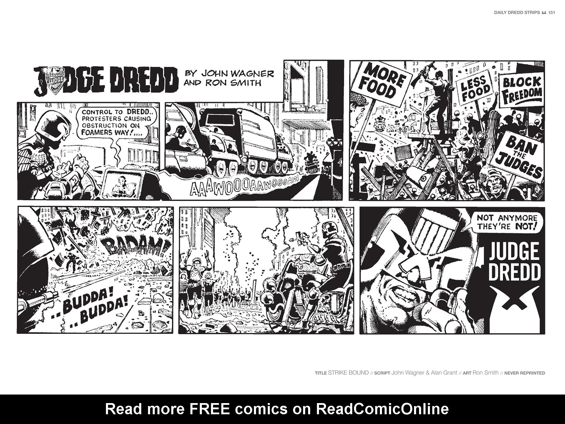 Read online Judge Dredd: The Daily Dredds comic -  Issue # TPB 1 - 154