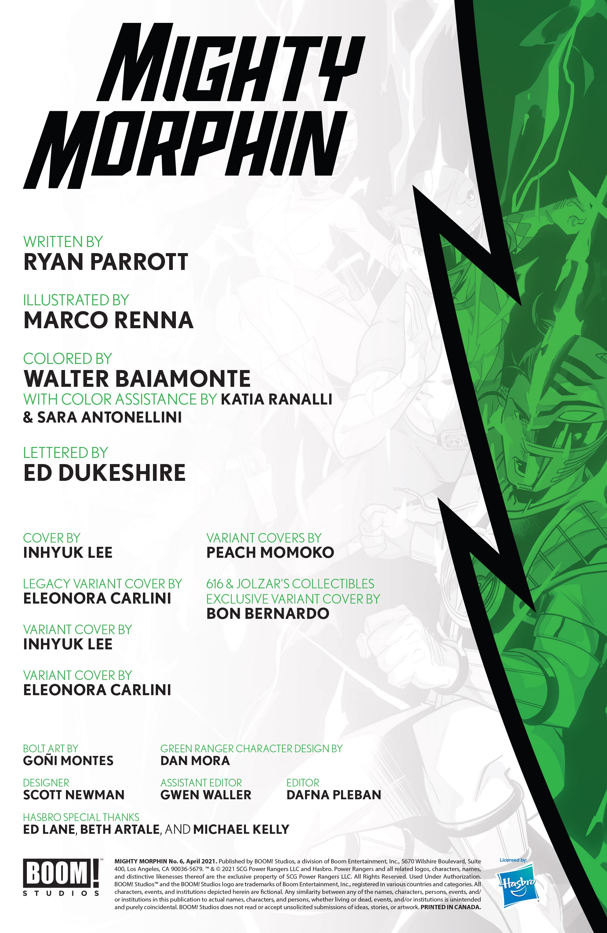 Read online Mighty Morphin comic -  Issue #6 - 2