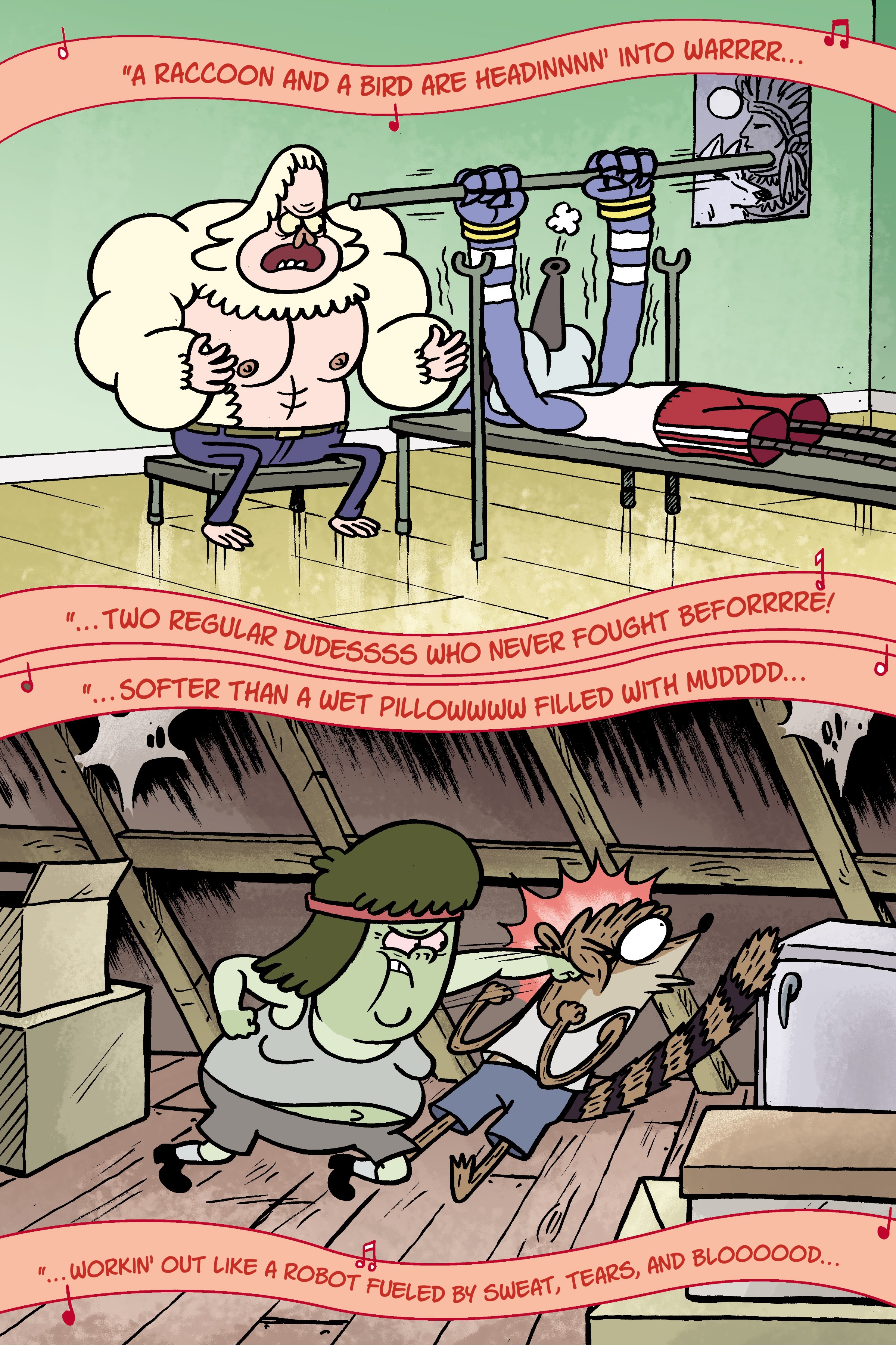 Read online Regular Show: Wrasslesplosion comic -  Issue # TPB - 16