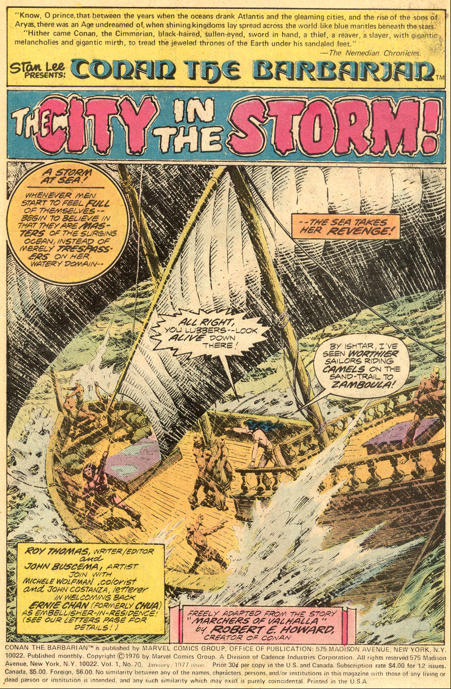 Read online Conan the Barbarian (1970) comic -  Issue #70 - 2