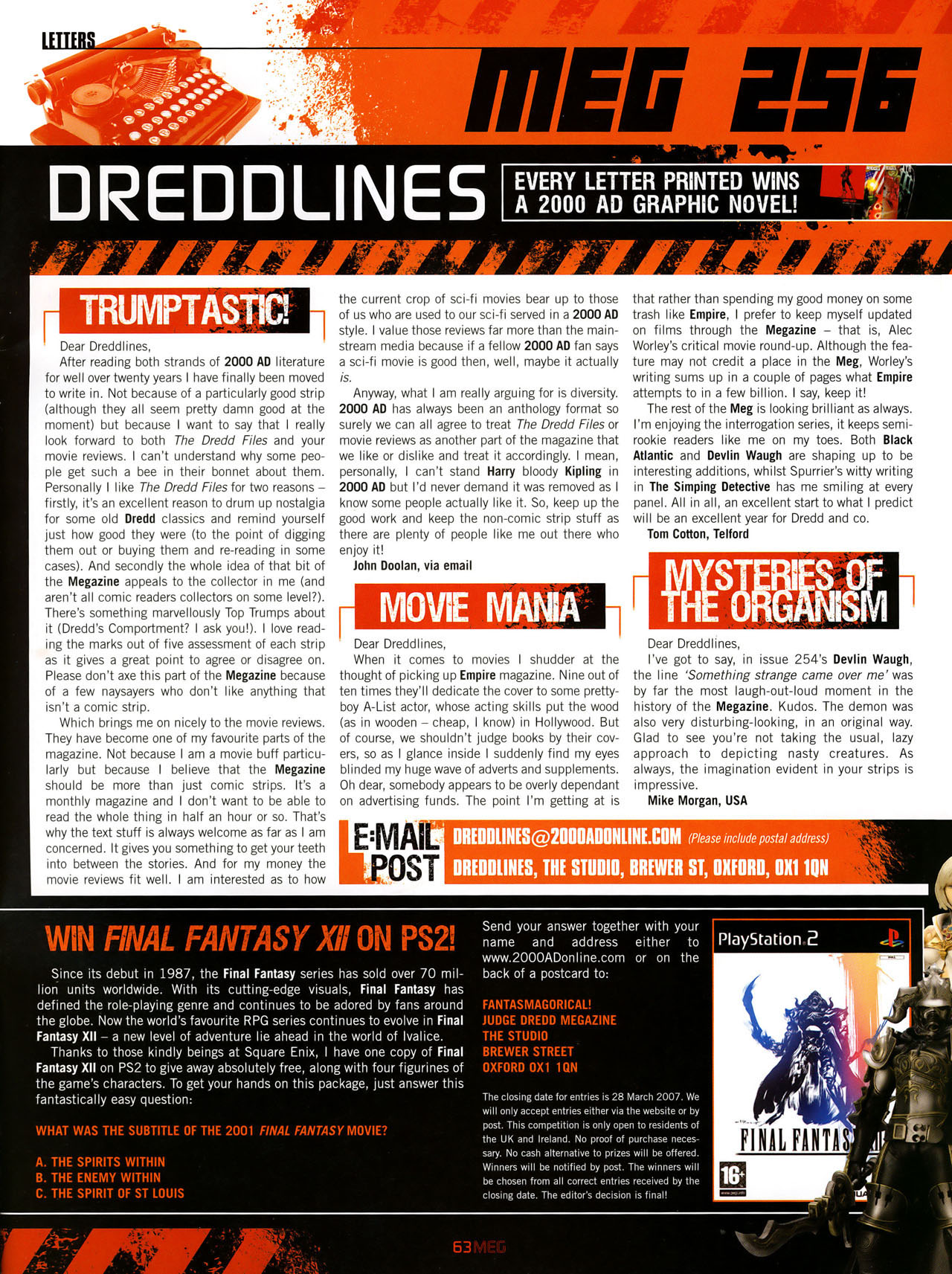 Read online Judge Dredd Megazine (Vol. 5) comic -  Issue #256 - 61