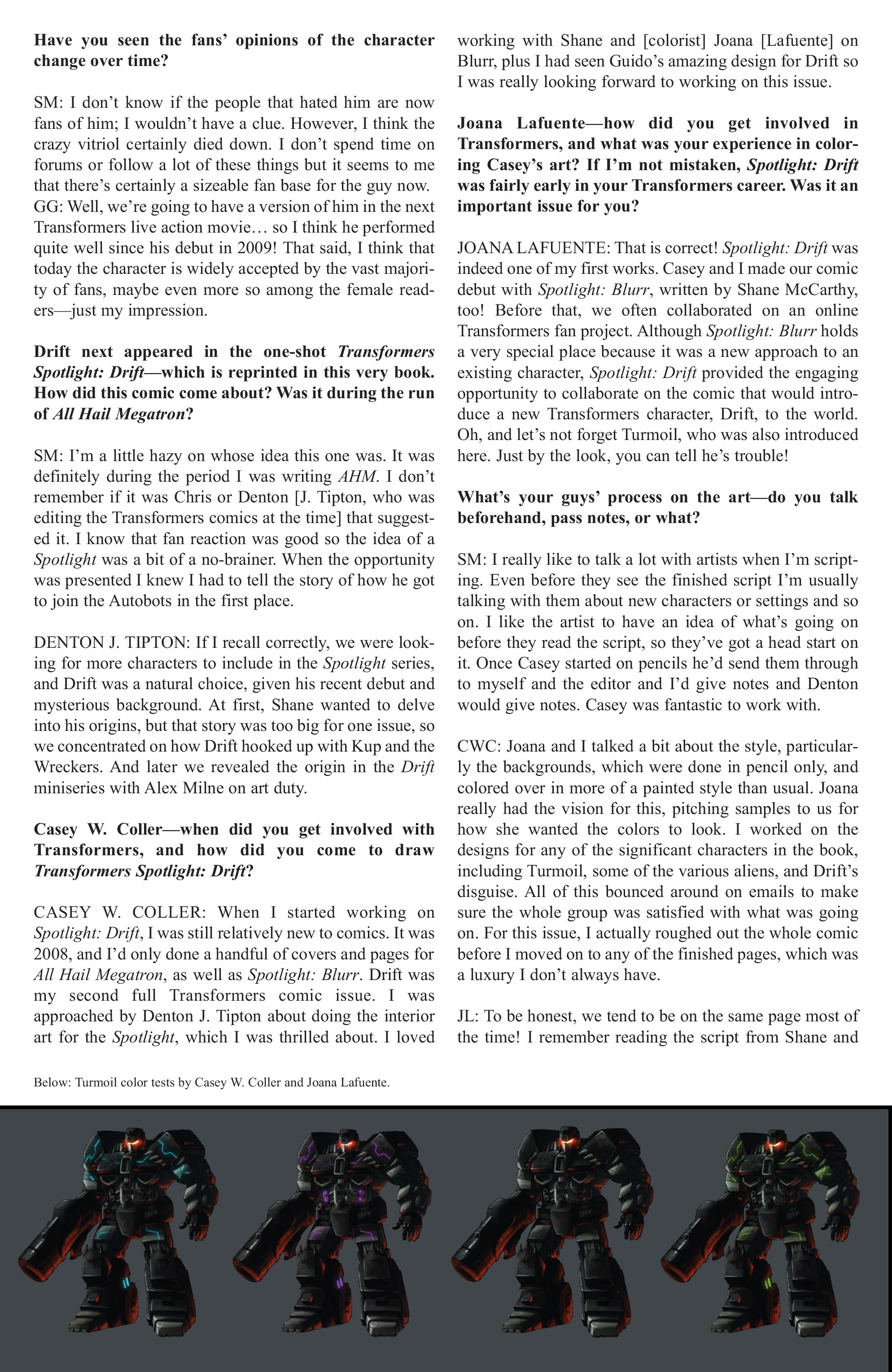Read online The Transformers Spotlight: Drift Director's Cut comic -  Issue # Full - 30