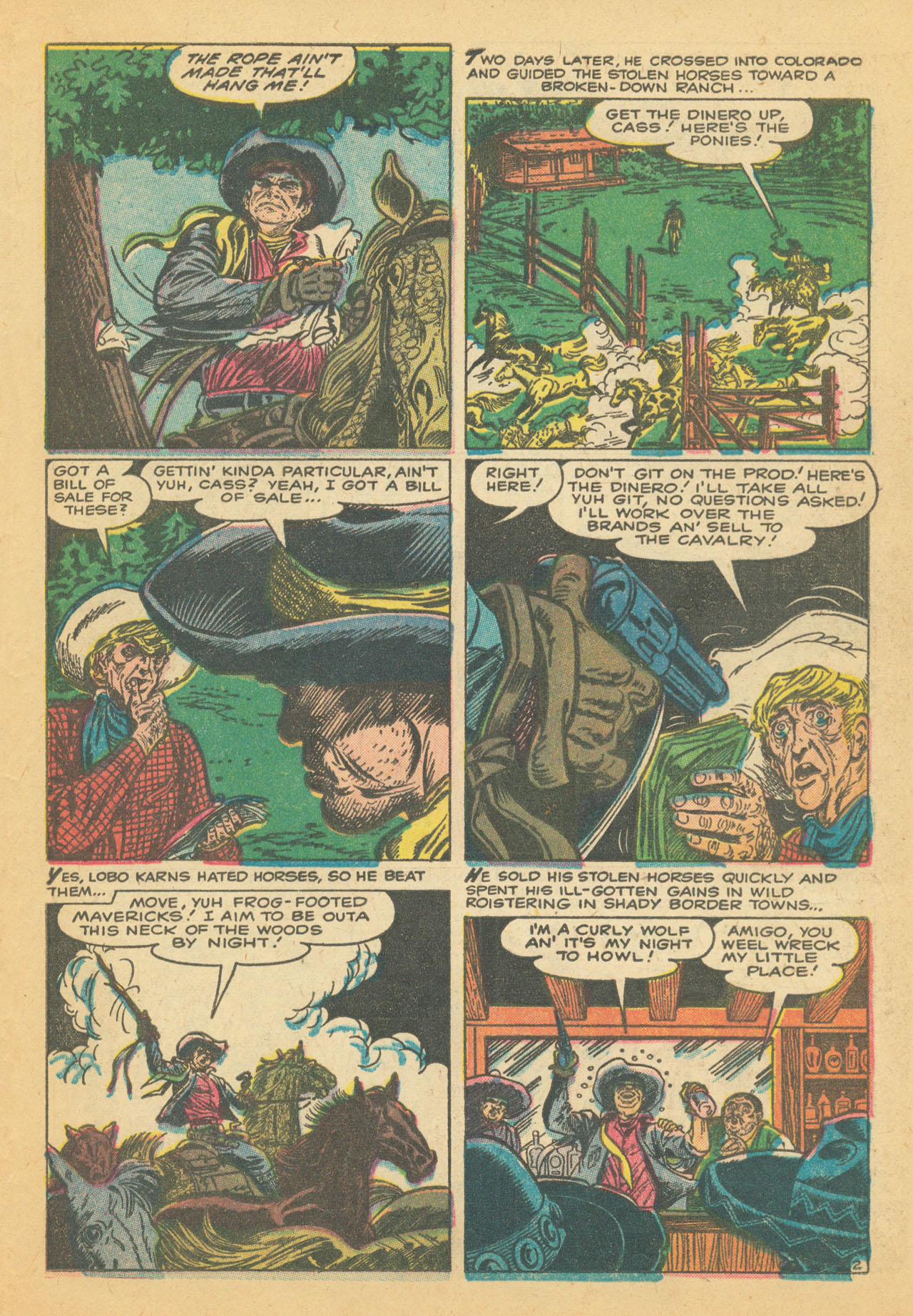 Read online Western Outlaws (1954) comic -  Issue #8 - 21