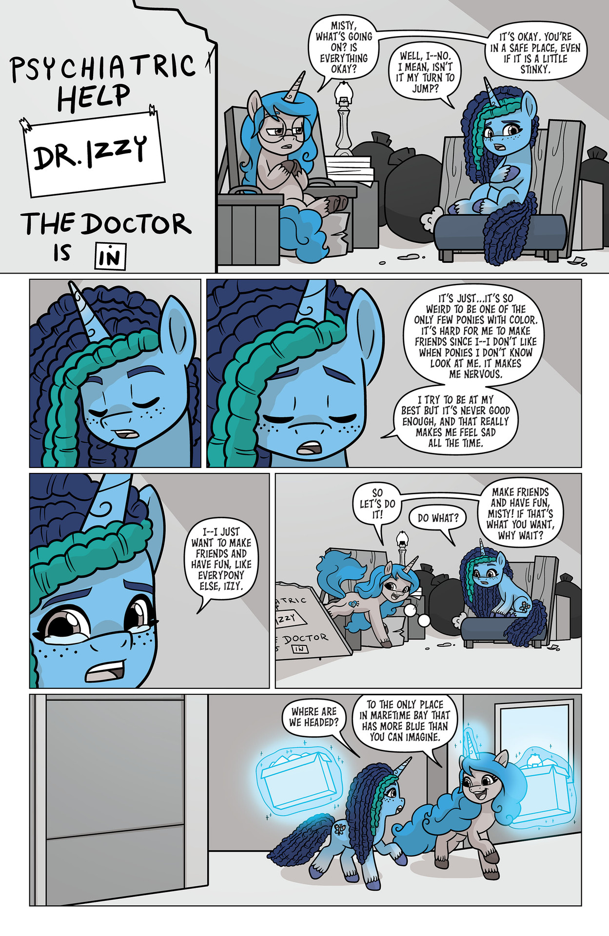 Read online My Little Pony: Black, White & Blue comic -  Issue # Full - 25