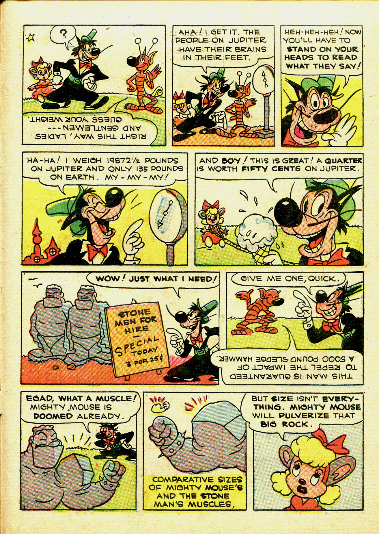 Read online Paul Terry's Mighty Mouse Comics comic -  Issue #30 - 31