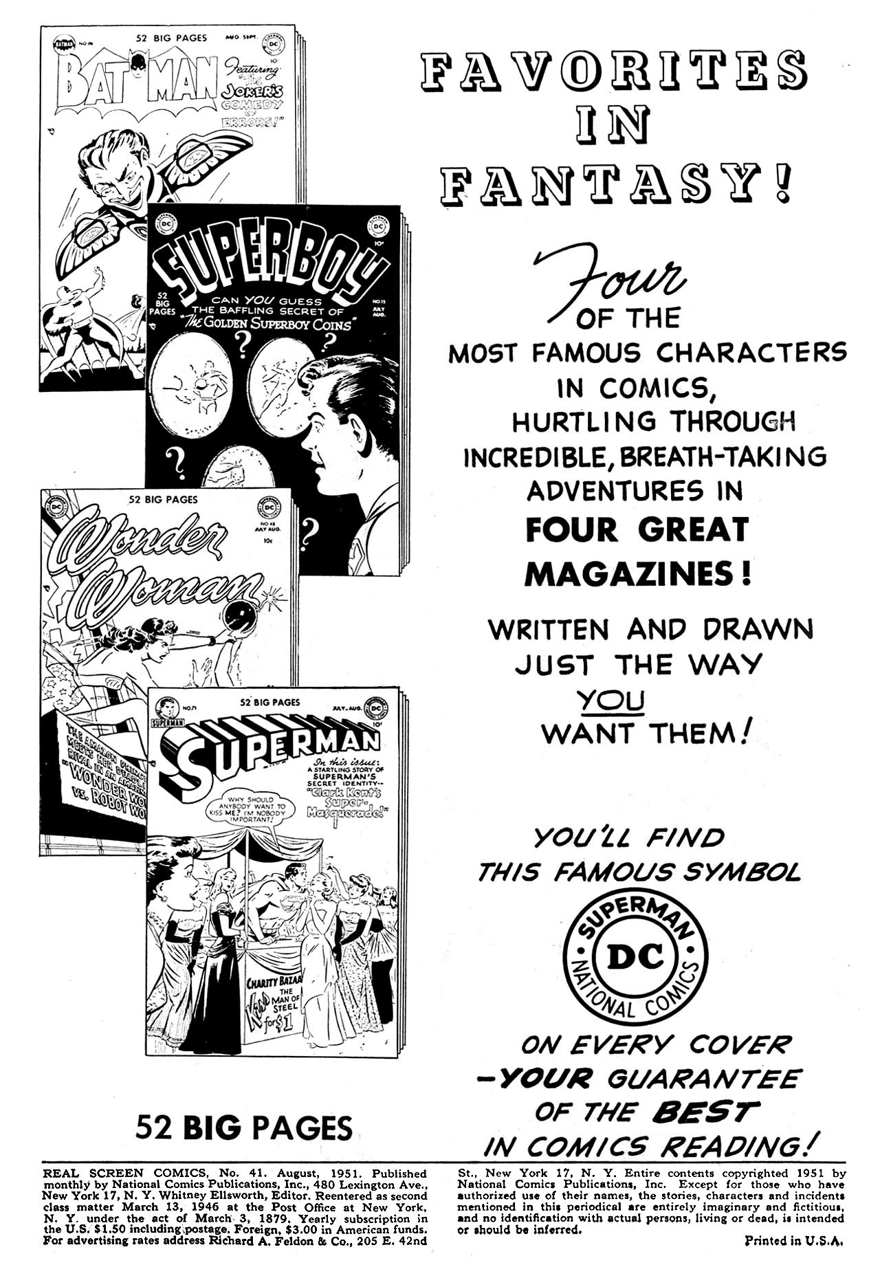 Read online Real Screen Comics comic -  Issue #41 - 2