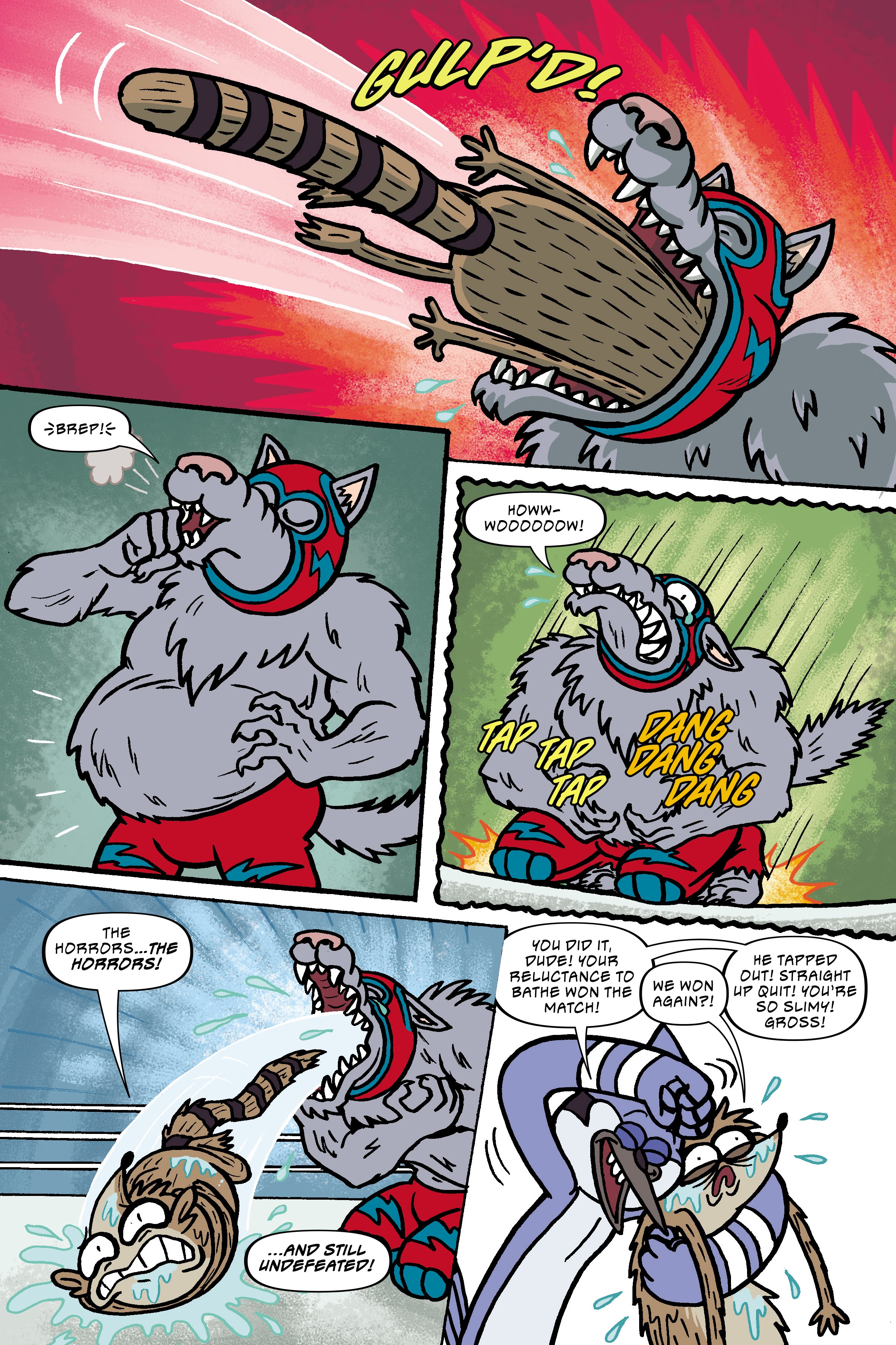 Read online Regular Show: Wrasslesplosion comic -  Issue # TPB - 52