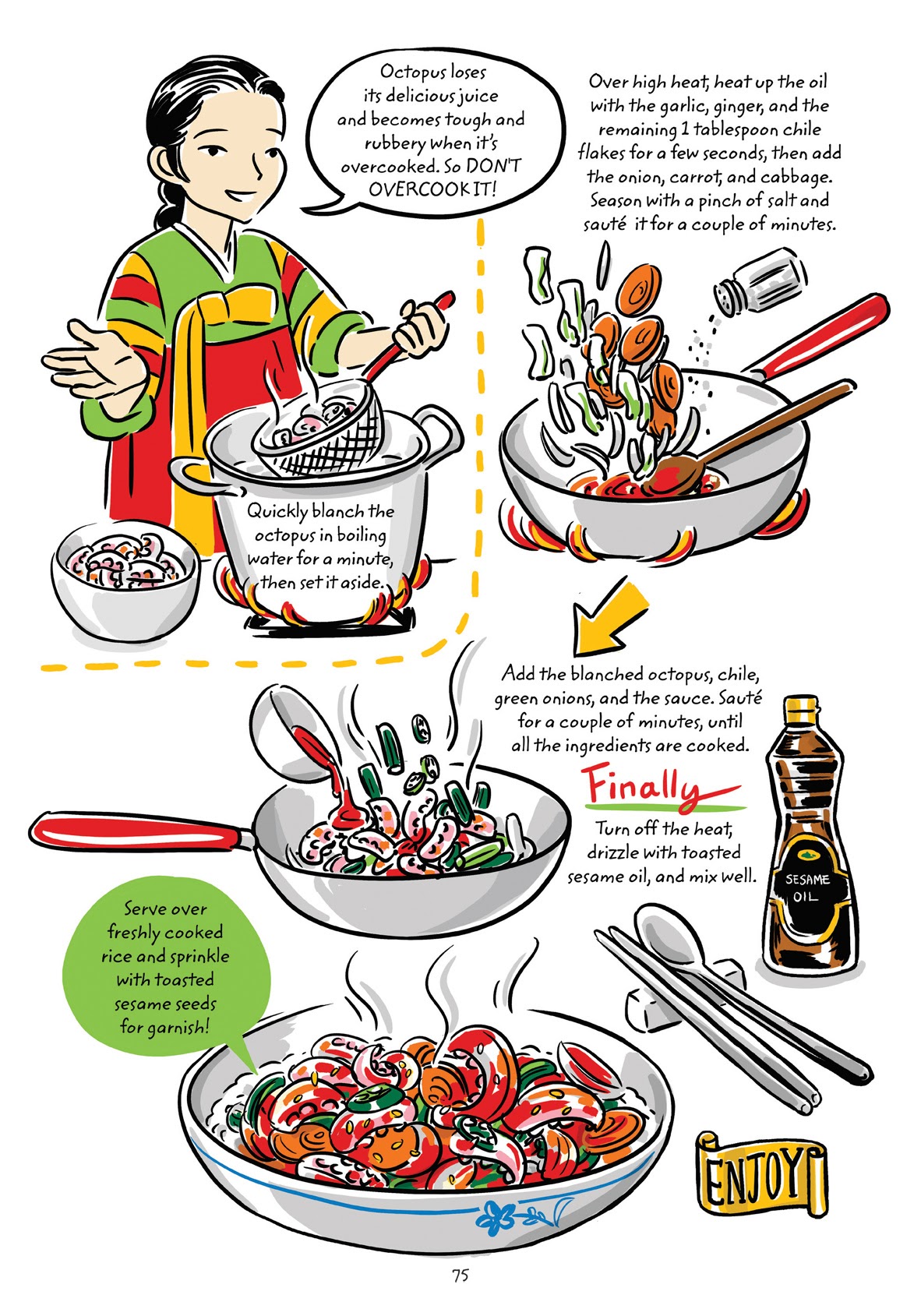 Read online Cook Korean! A Comic Book With Recipes comic -  Issue # TPB (Part 1) - 74