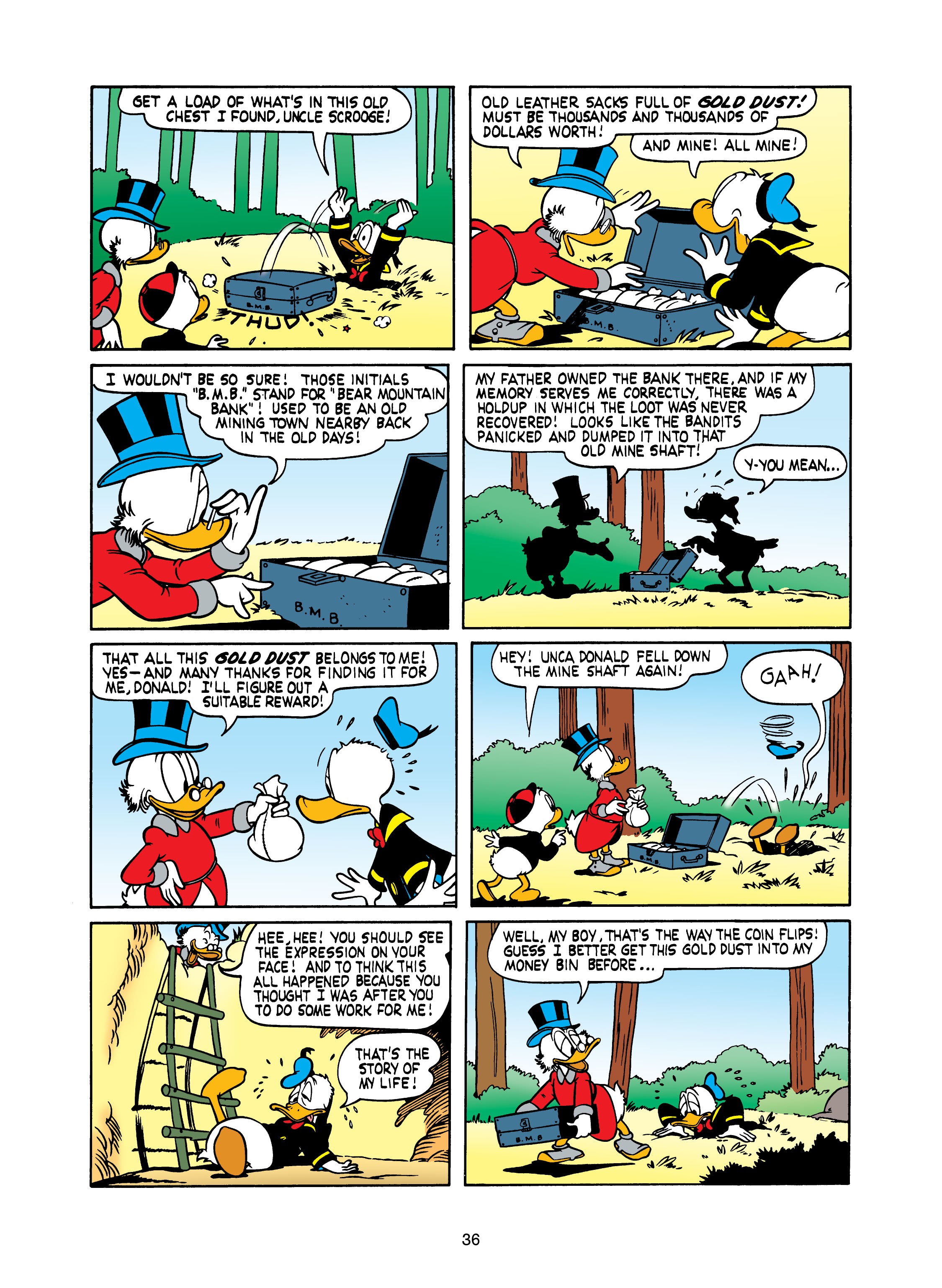 Read online Walt Disney's Uncle Scrooge & Donald Duck: Bear Mountain Tales comic -  Issue # TPB (Part 1) - 36