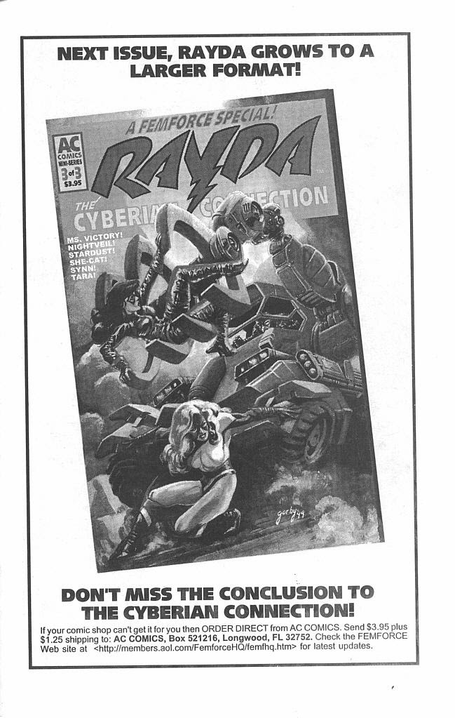 Read online FemForce Special: Rayda The Cyberian Connection comic -  Issue #2 - 23