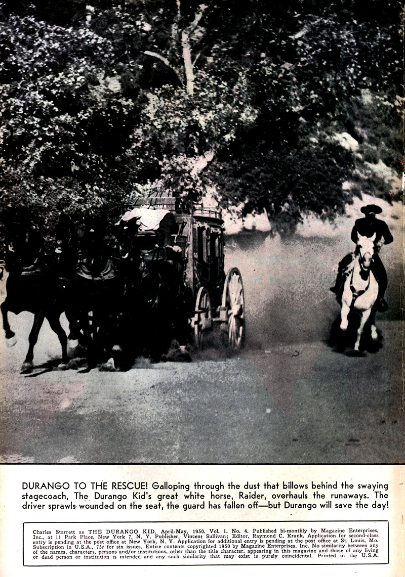 Read online Charles Starrett as The Durango Kid comic -  Issue #4 - 3