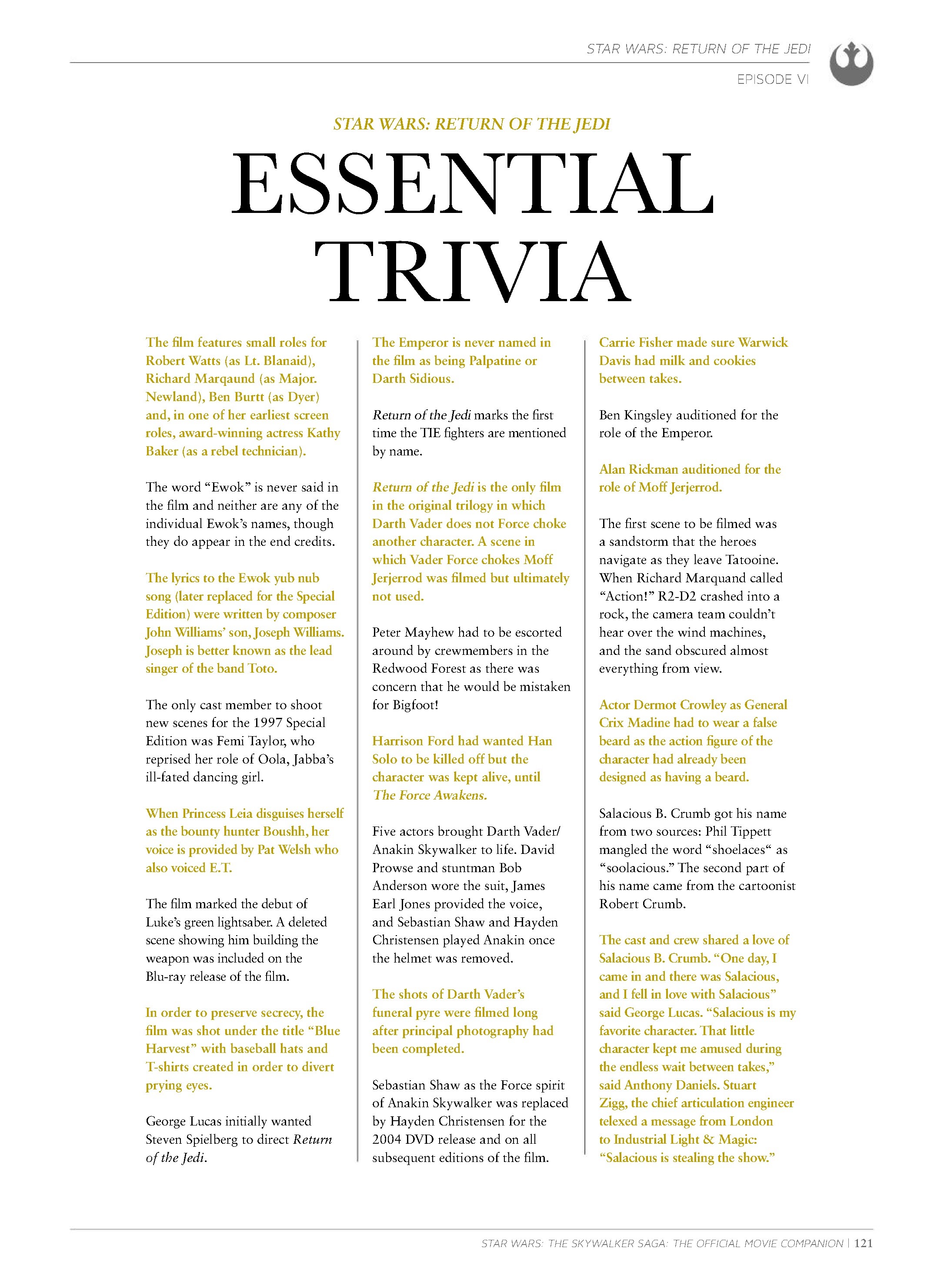 Read online Star Wars: The Skywalker Saga The Official Collector's Edition Book comic -  Issue # TPB (Part 2) - 22