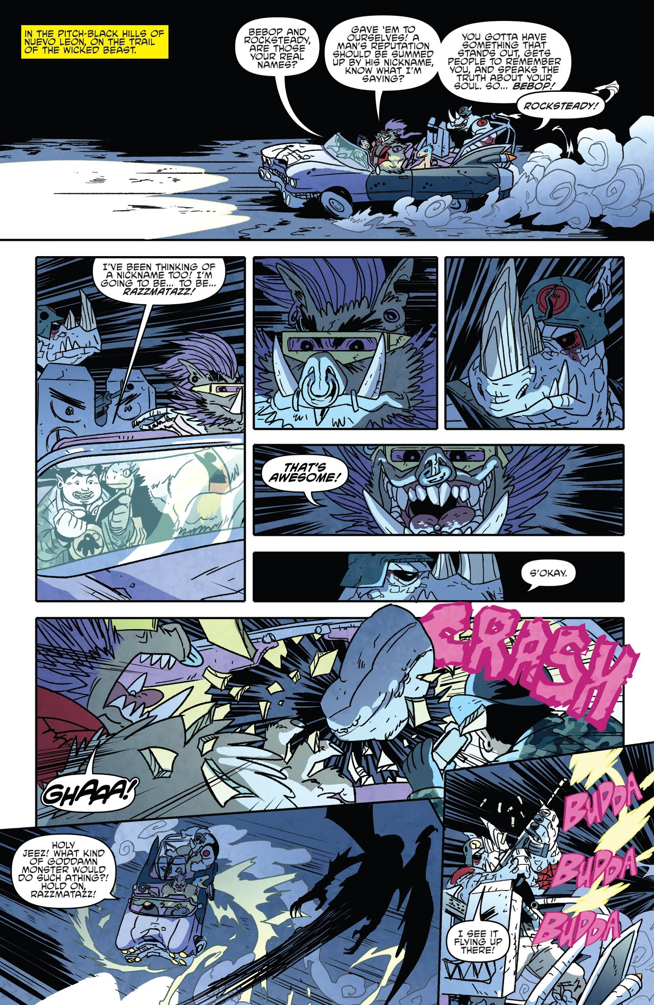 Read online Teenage Mutant Ninja Turtles: Bebop & Rocksteady Hit the Road comic -  Issue #1 - 11