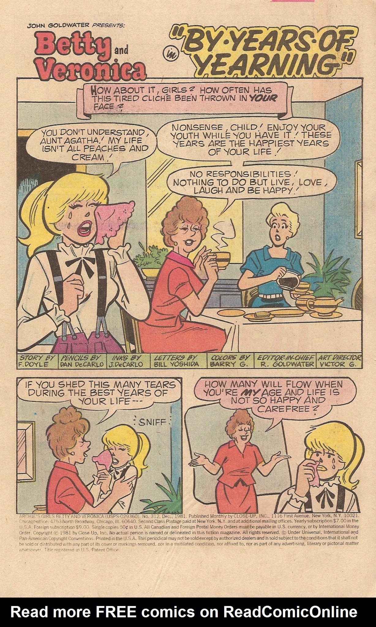 Read online Archie's Girls Betty and Veronica comic -  Issue #312 - 3