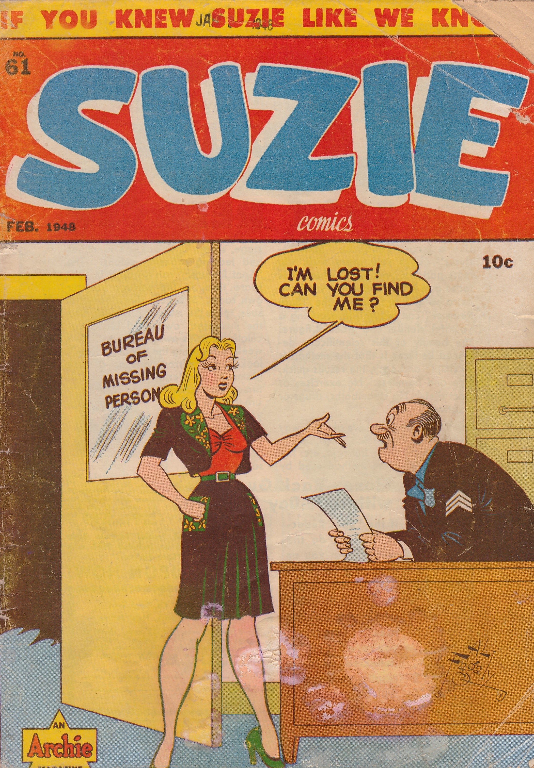 Read online Suzie Comics comic -  Issue #61 - 1