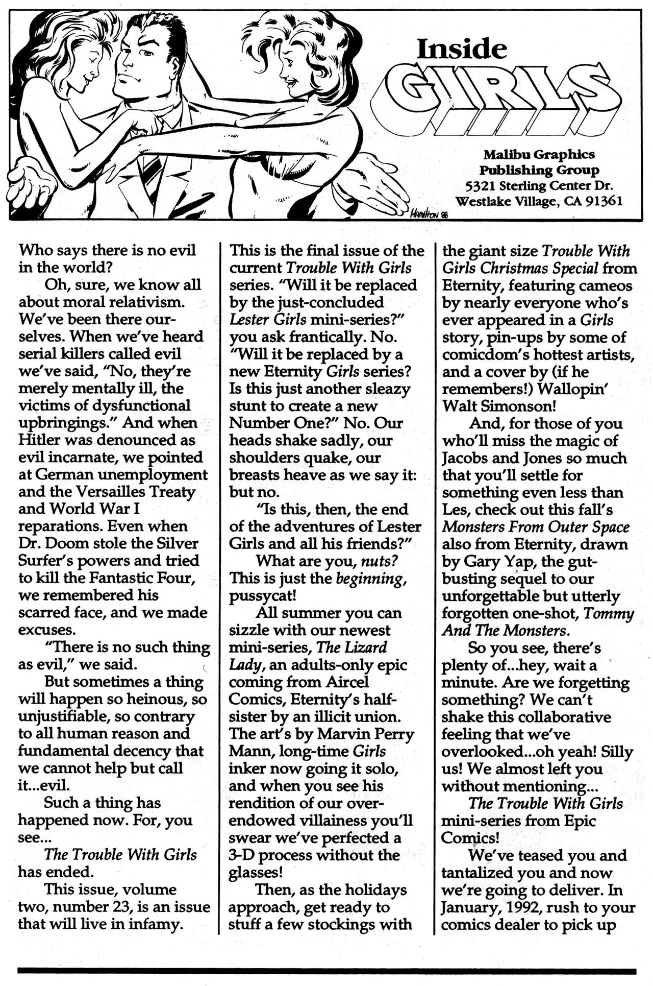 Read online The Trouble With Girls (1989) comic -  Issue #23 - 27