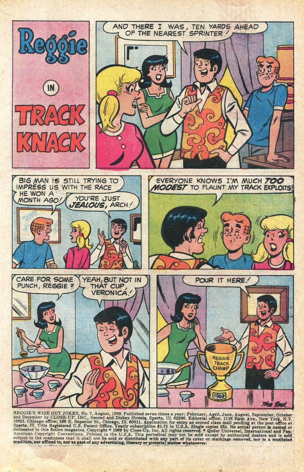 Read online Reggie's Wise Guy Jokes comic -  Issue #7 - 3
