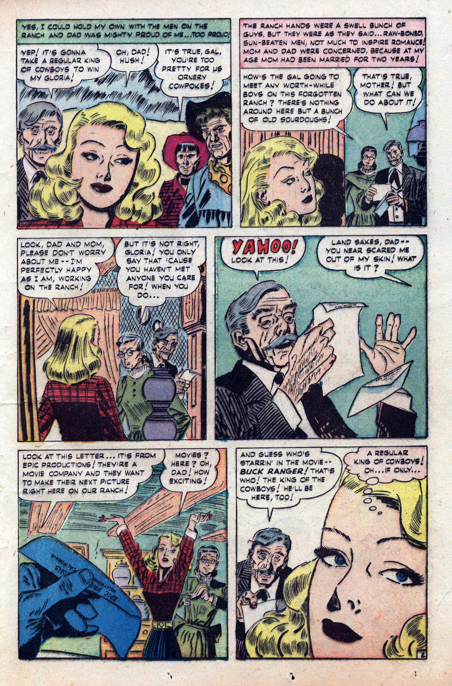 Read online Cowboy Romances comic -  Issue #2 - 33