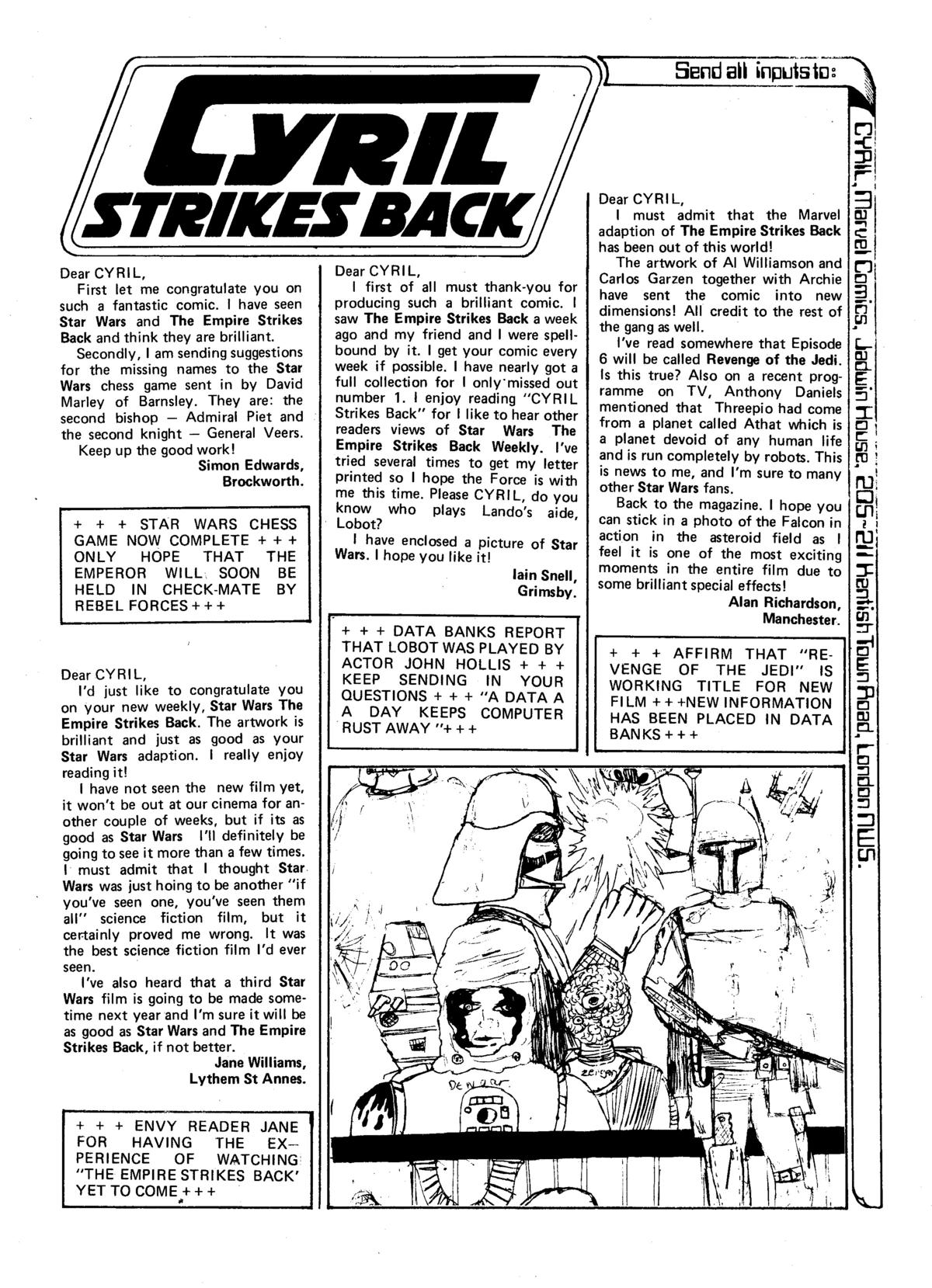 Read online Star Wars Weekly: The Empire Strikes Back comic -  Issue #136 - 15