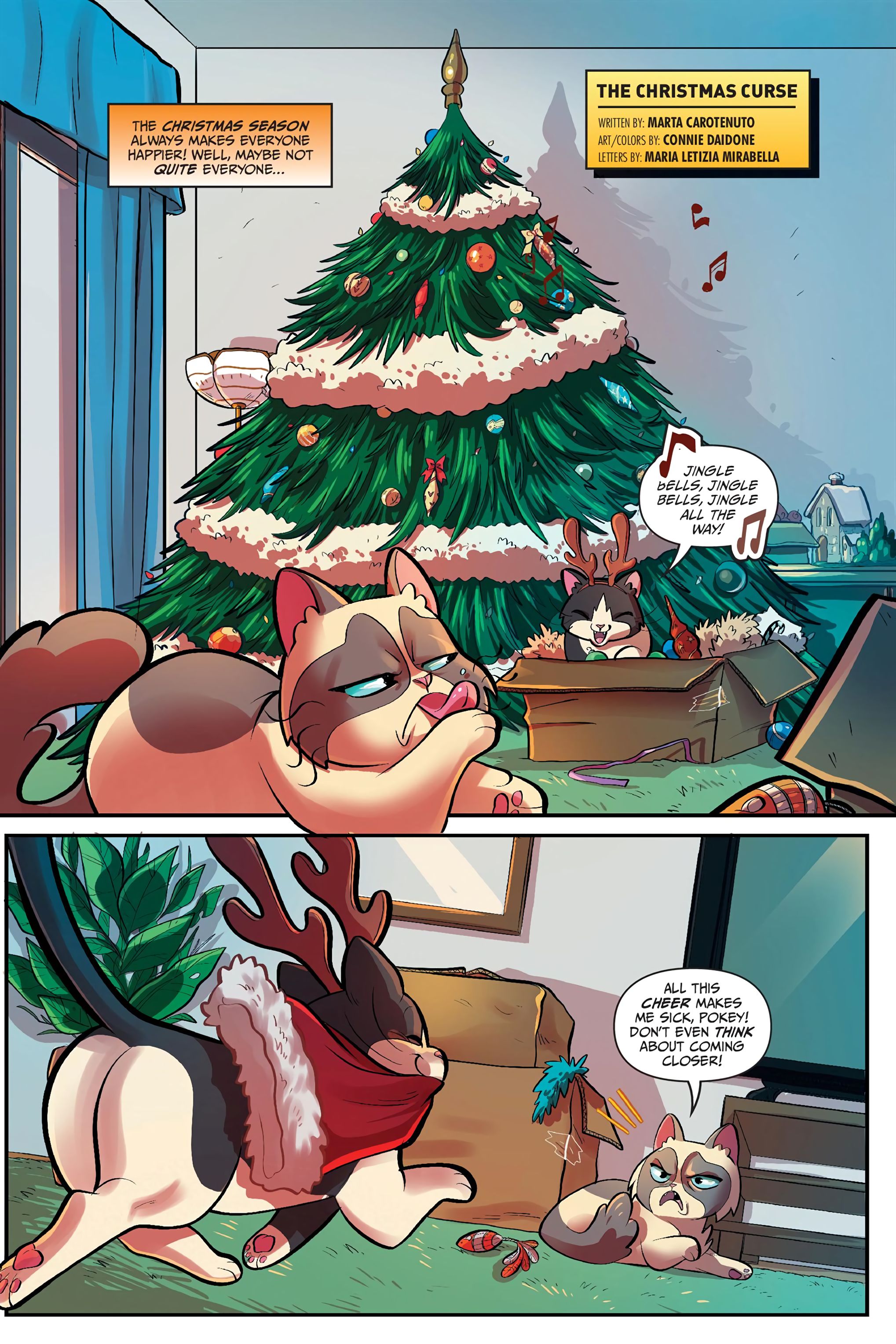 Read online Grumpy Cat: The Grumpus and Other Horrible Holiday Tales comic -  Issue # TPB - 46