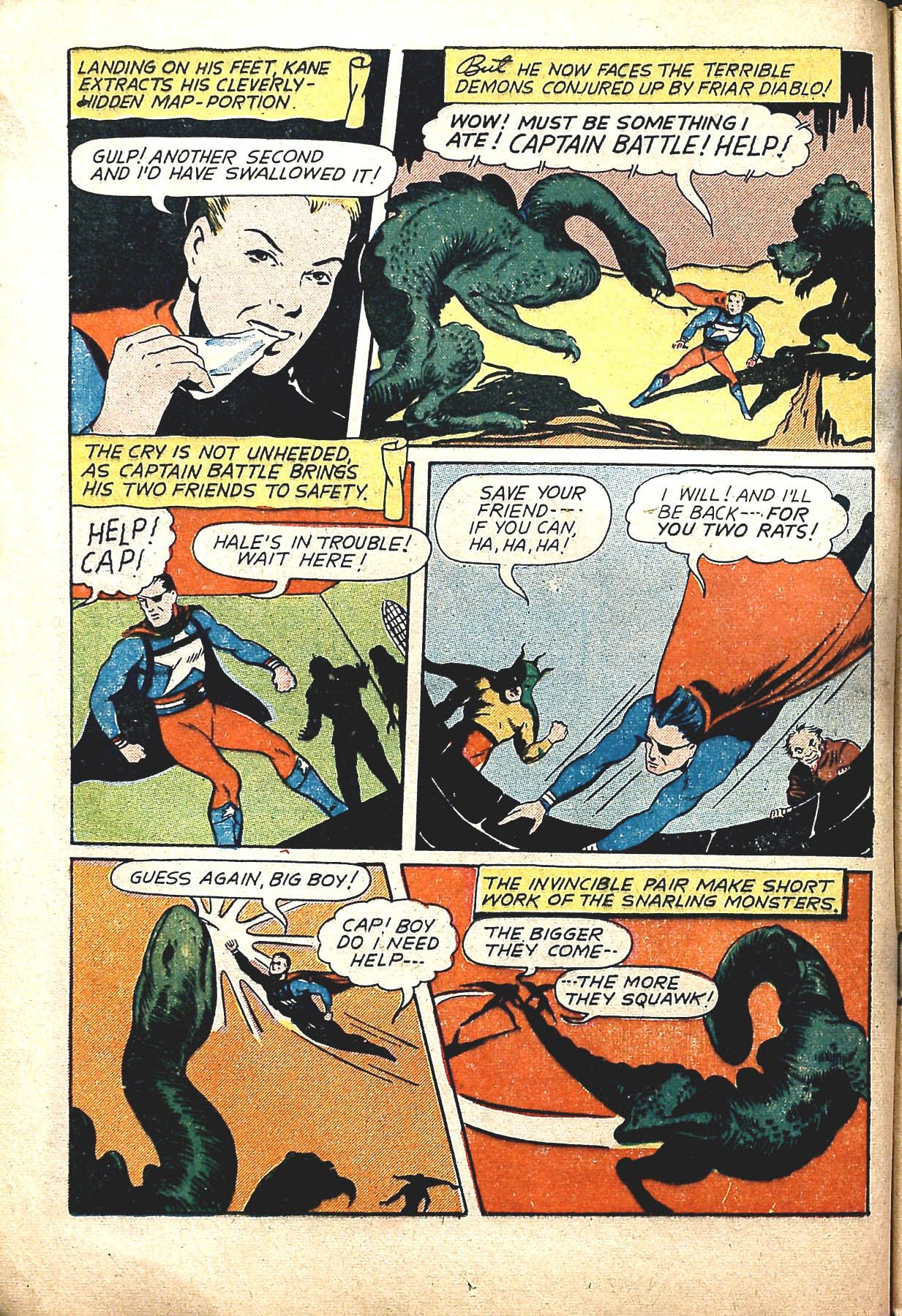 Read online Captain Battle Comics comic -  Issue #3 - 17