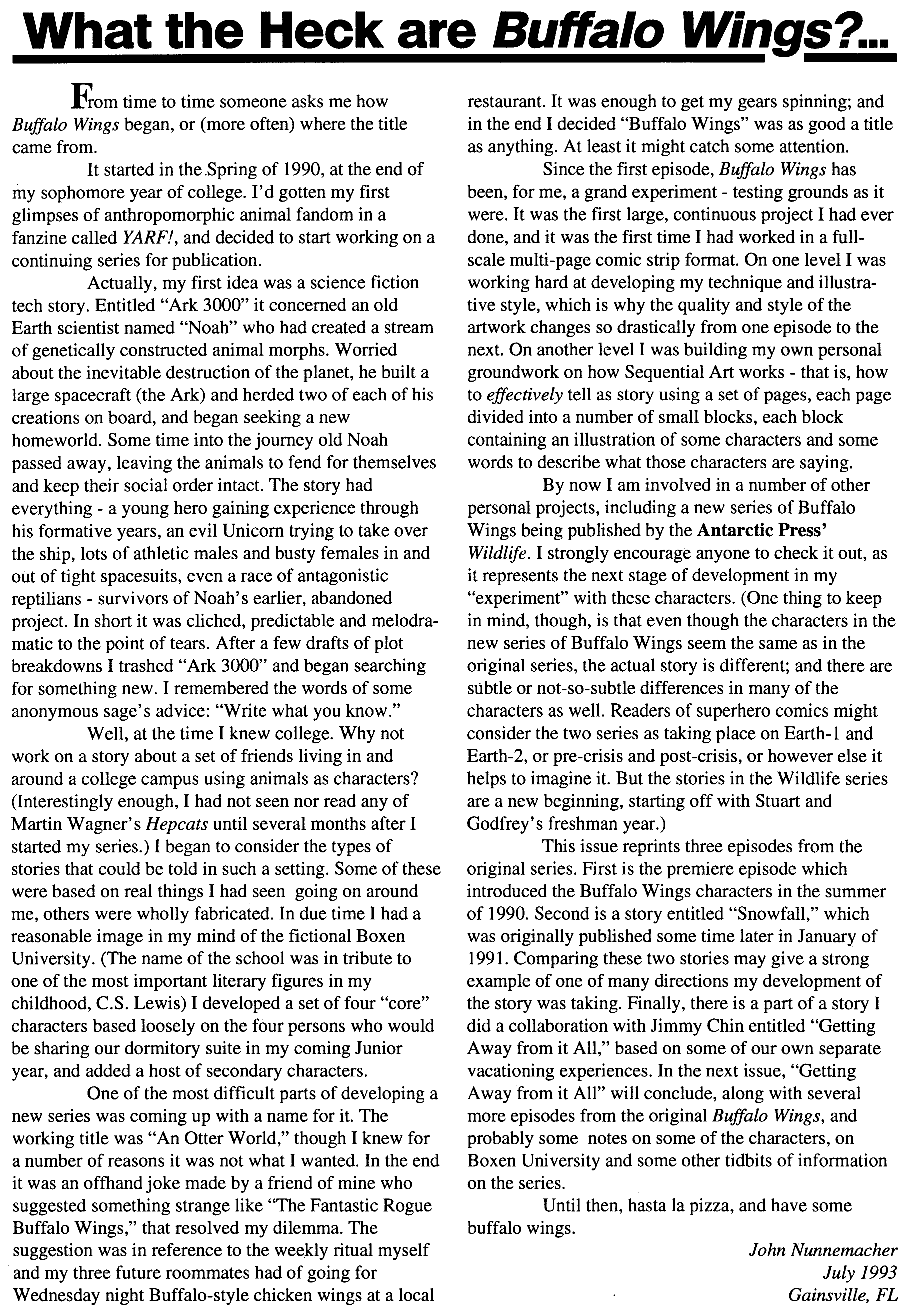 Read online Buffalo Wings comic -  Issue #1 - 34