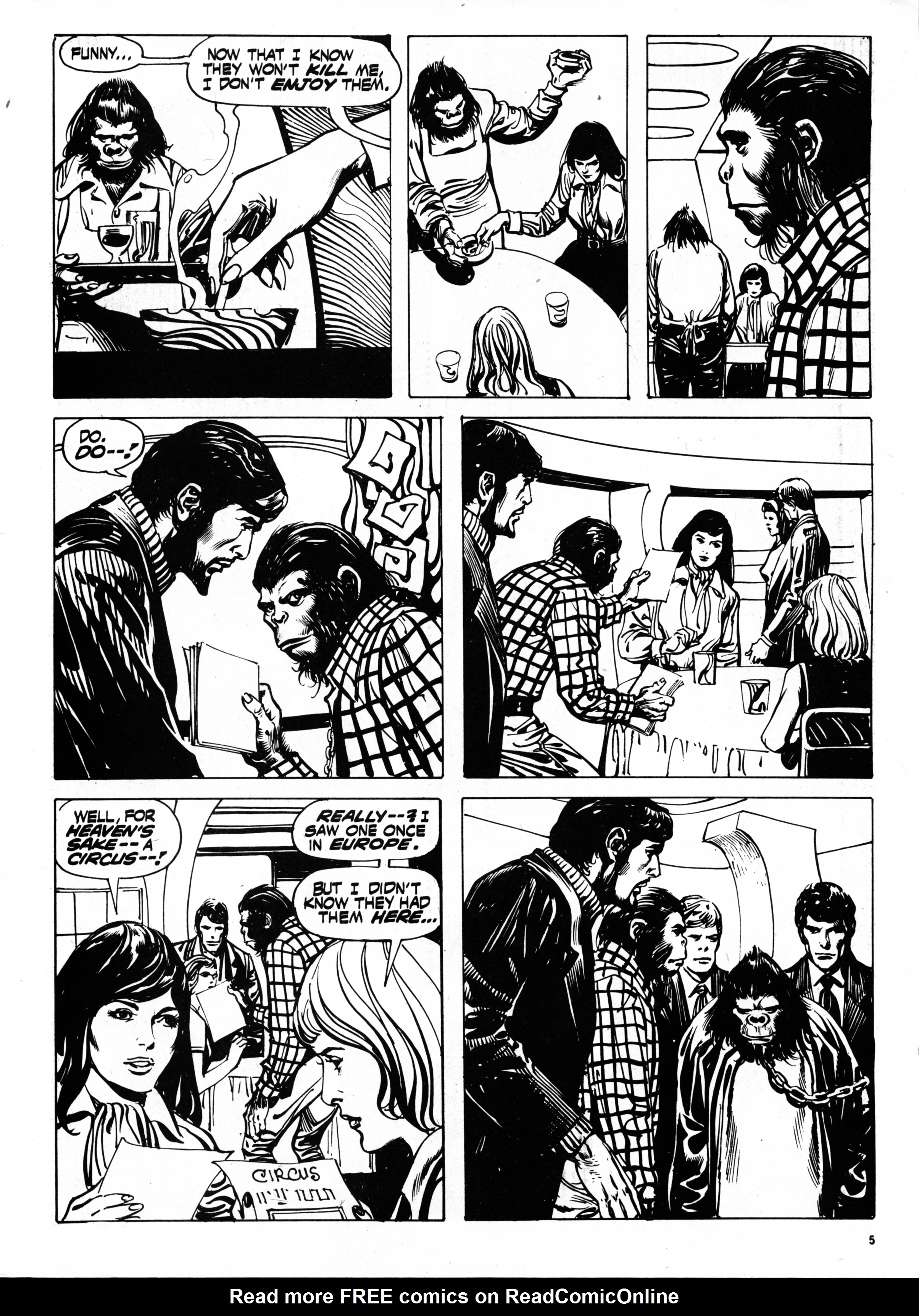Read online Planet of the Apes (1974) comic -  Issue #64 - 5