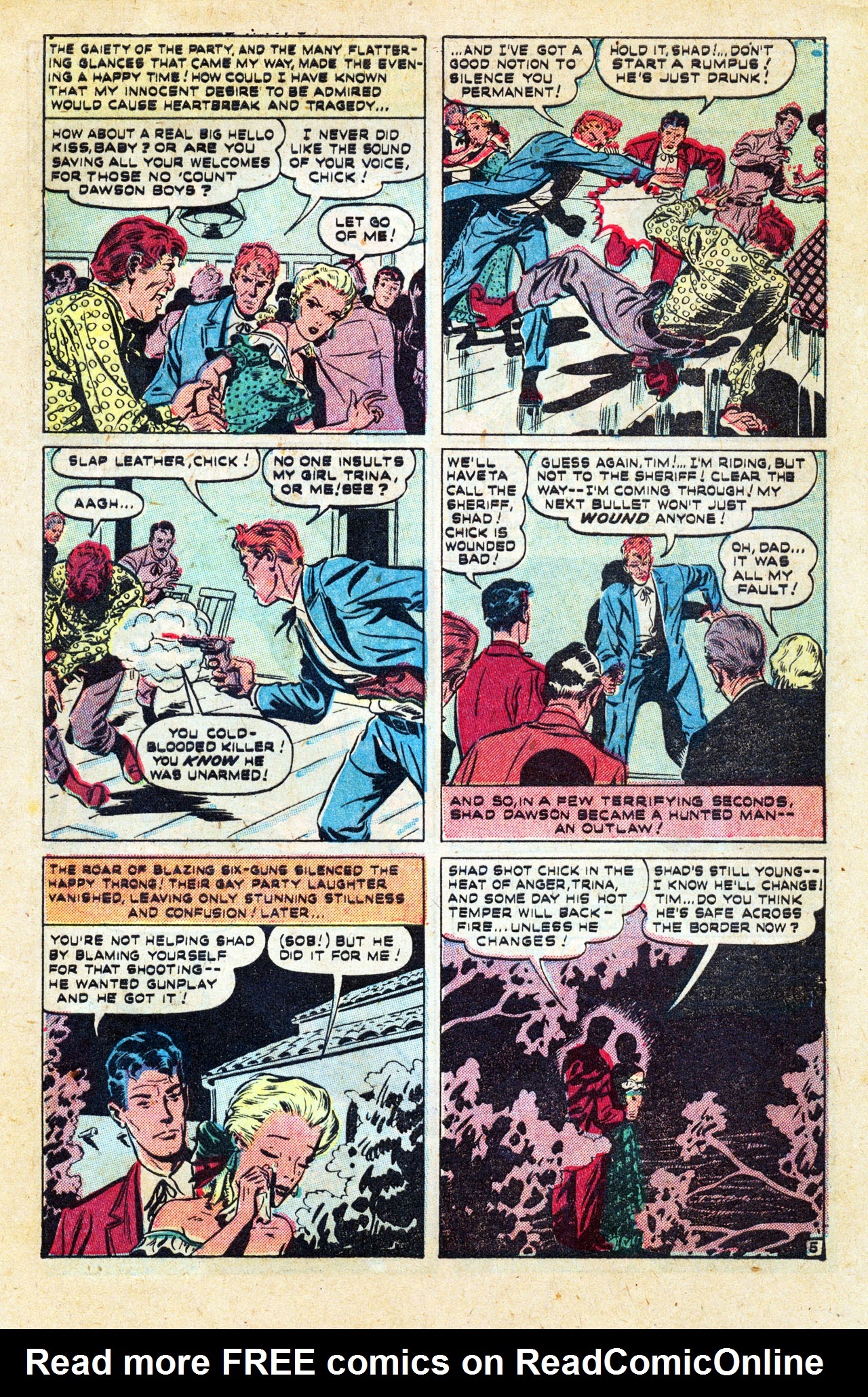 Read online Cowboy Romances comic -  Issue #1 - 7