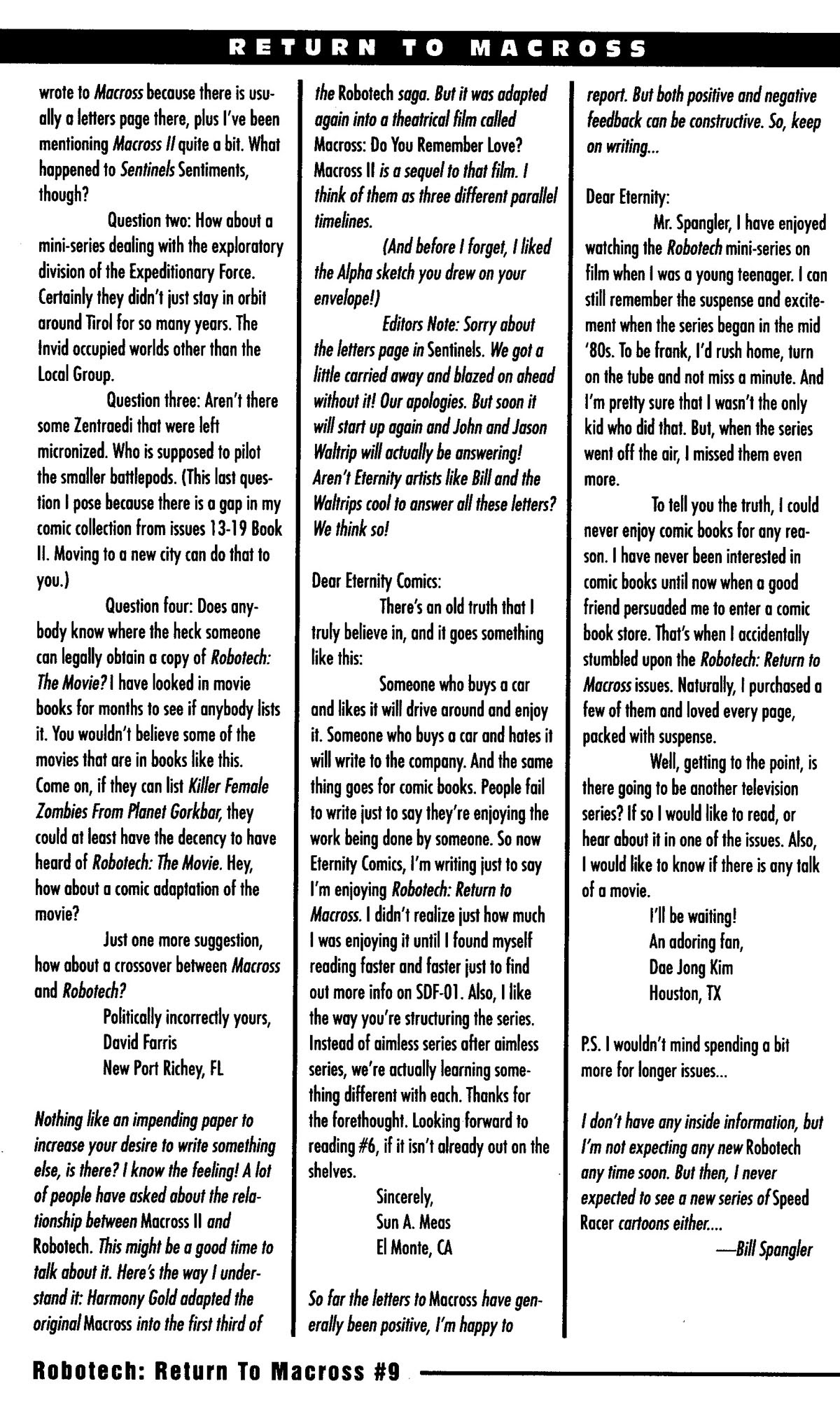 Read online Robotech: Return to Macross comic -  Issue #9 - 34