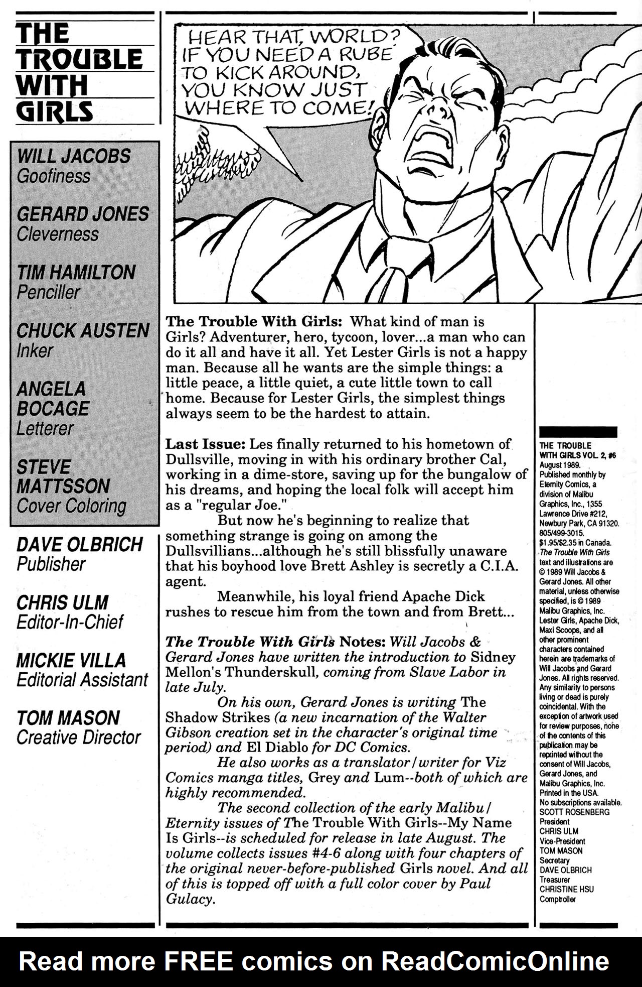 Read online The Trouble With Girls (1989) comic -  Issue #6 - 2