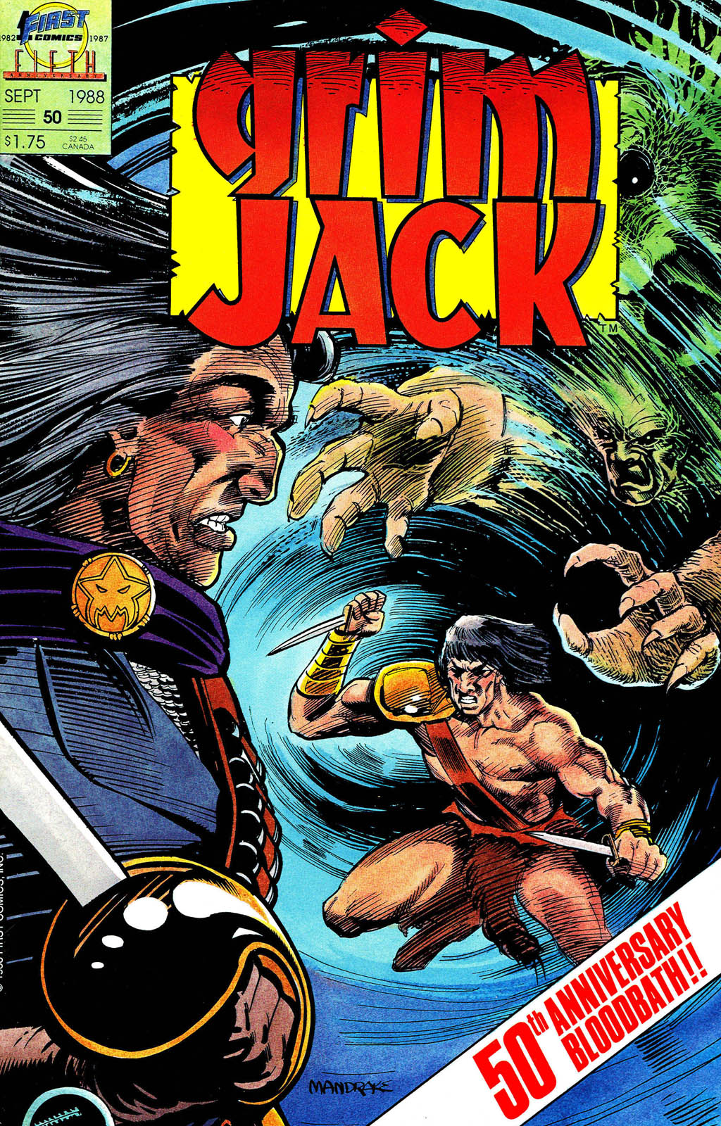 Read online Grimjack comic -  Issue #50 - 1
