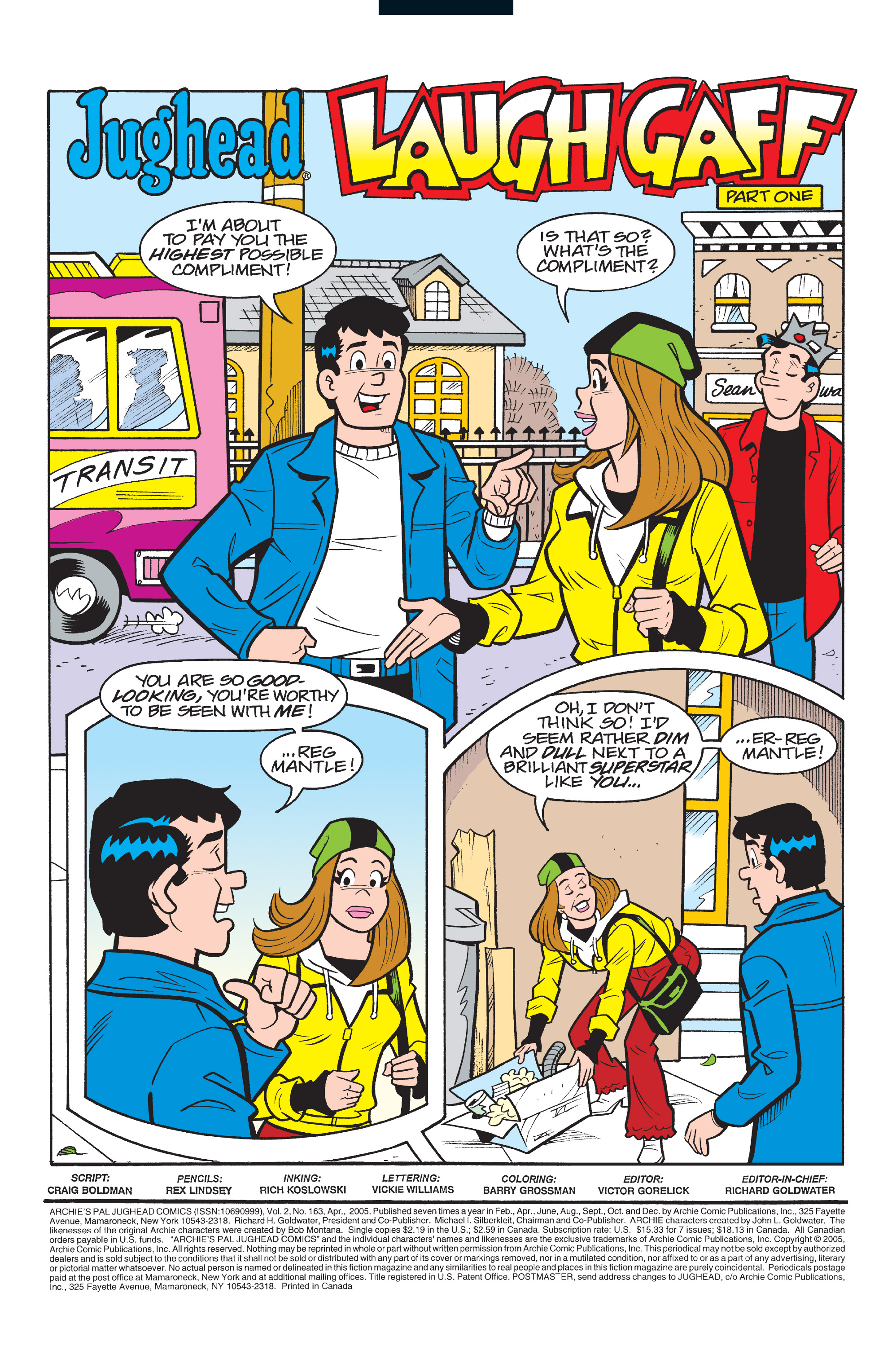 Read online Archie's Pal Jughead Comics comic -  Issue #163 - 2