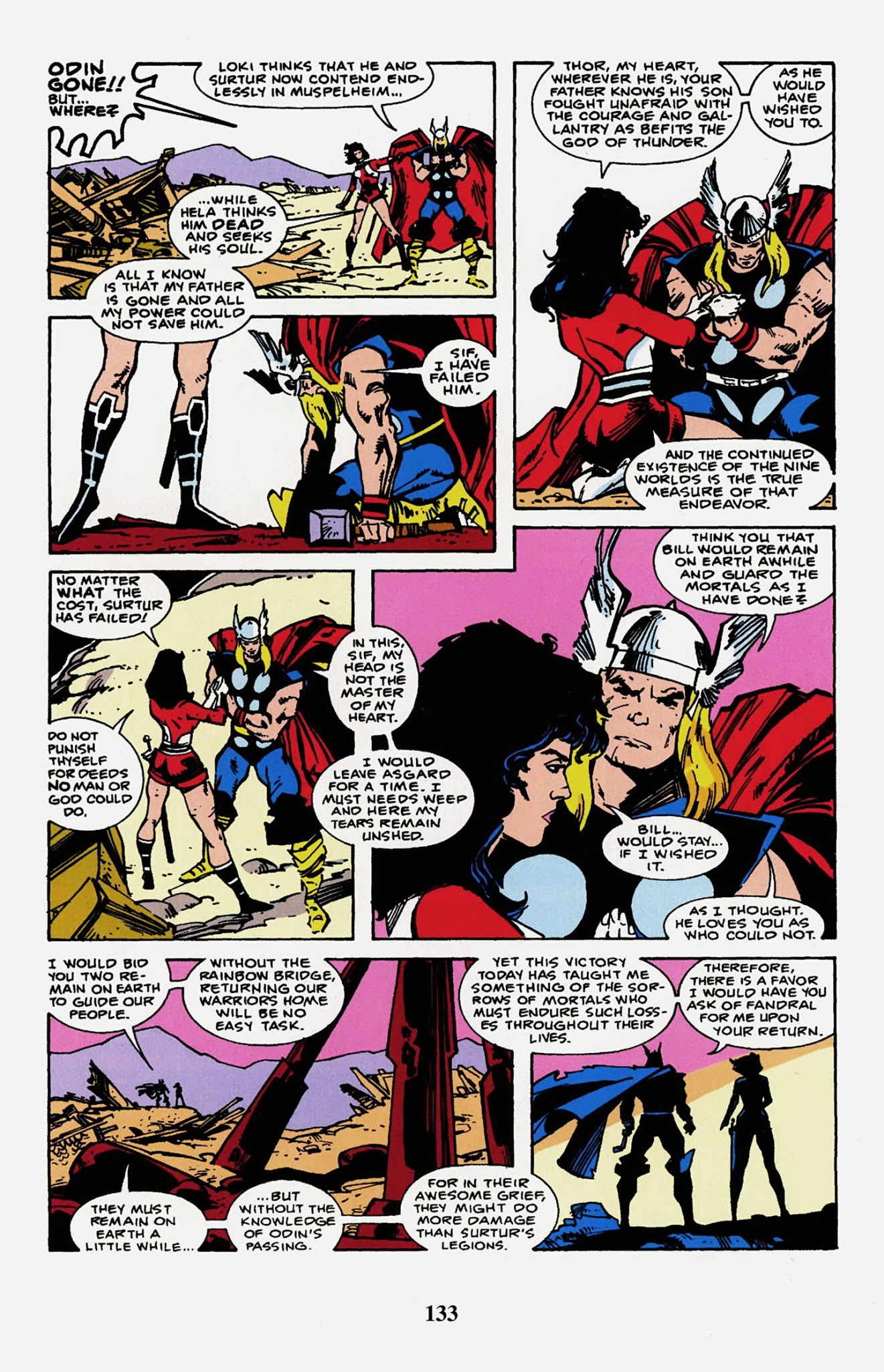 Read online Thor Visionaries: Walter Simonson comic -  Issue # TPB 2 - 135