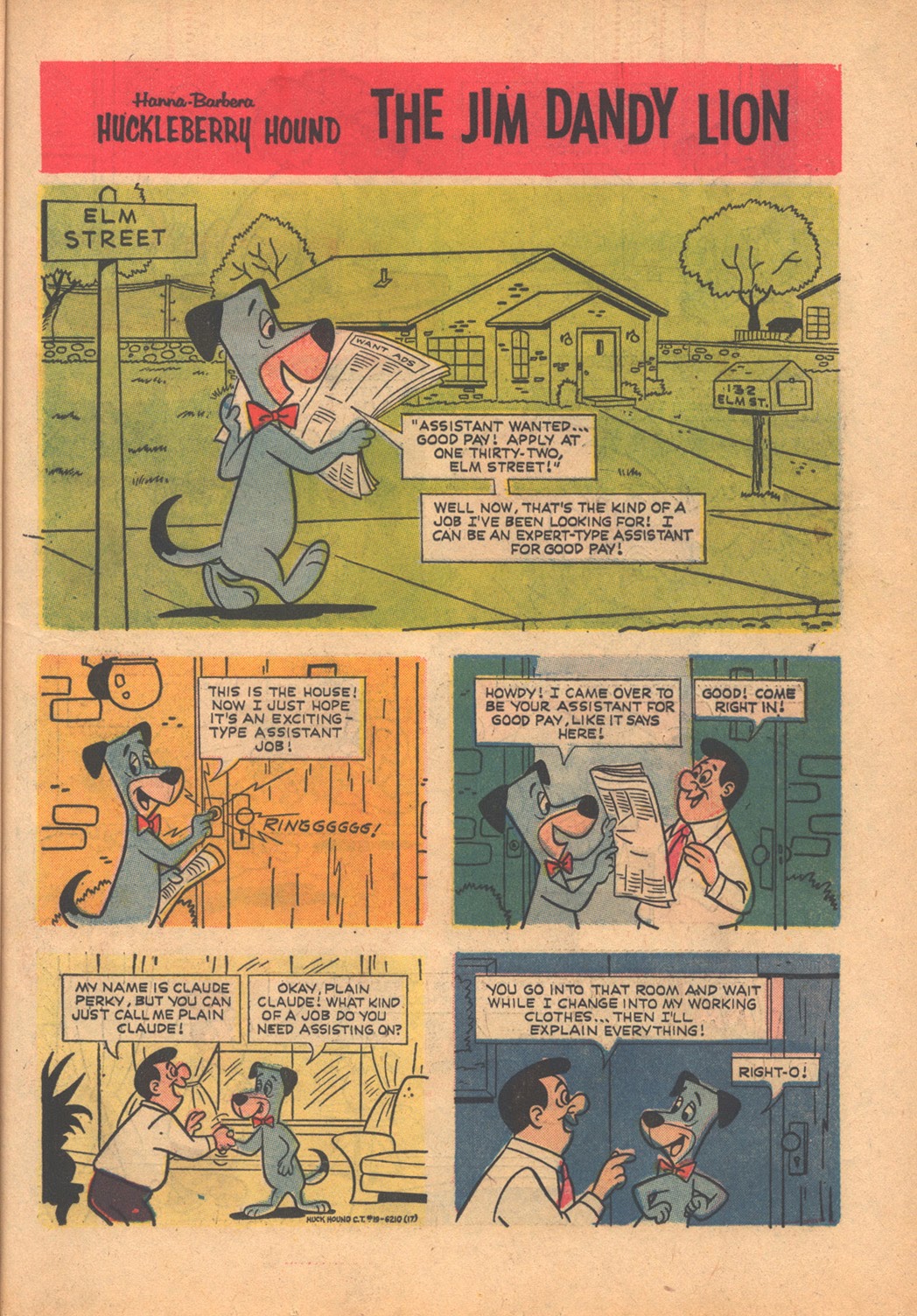 Read online Huckleberry Hound (1960) comic -  Issue #19 - 19