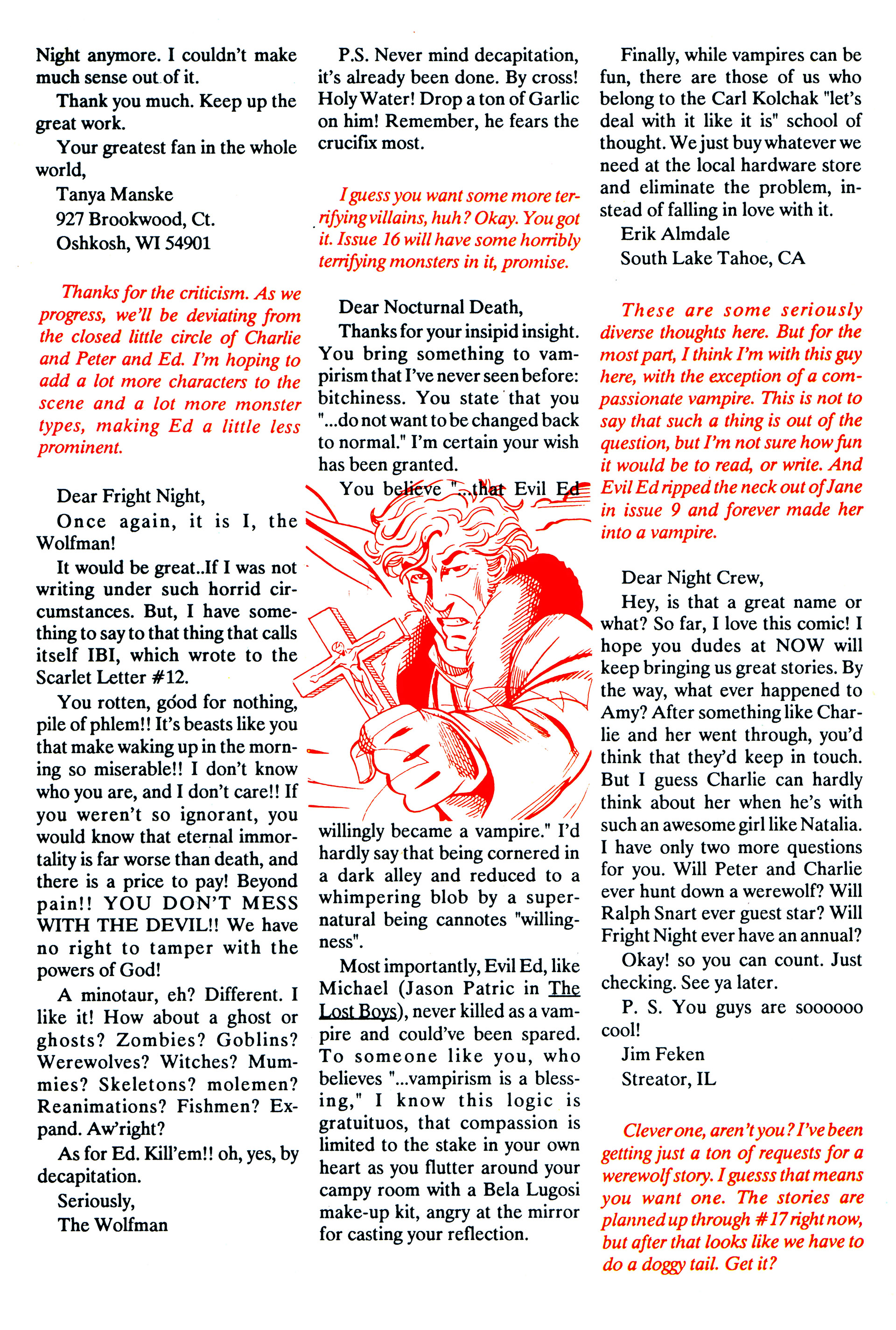 Read online Fright Night (1988) comic -  Issue #15 - 33