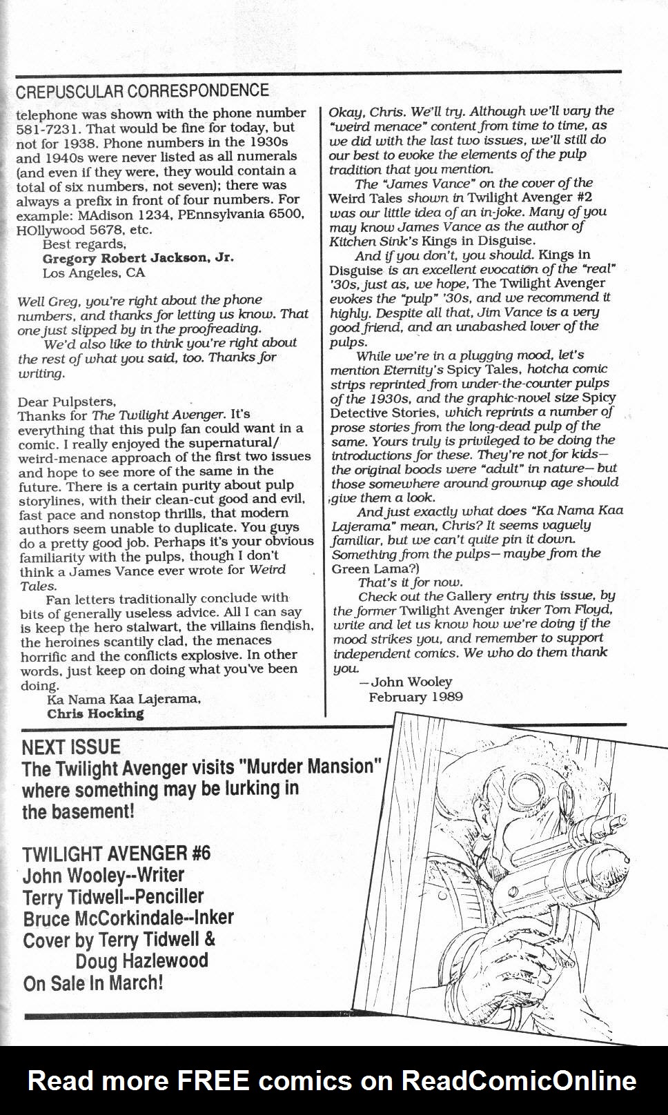 Read online Twilight Avenger comic -  Issue #5 - 27