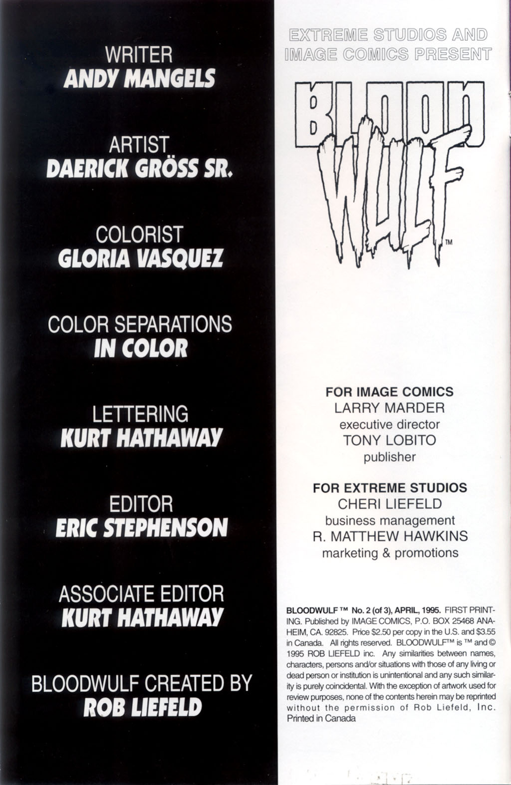 Read online Bloodwulf comic -  Issue #3 - 2
