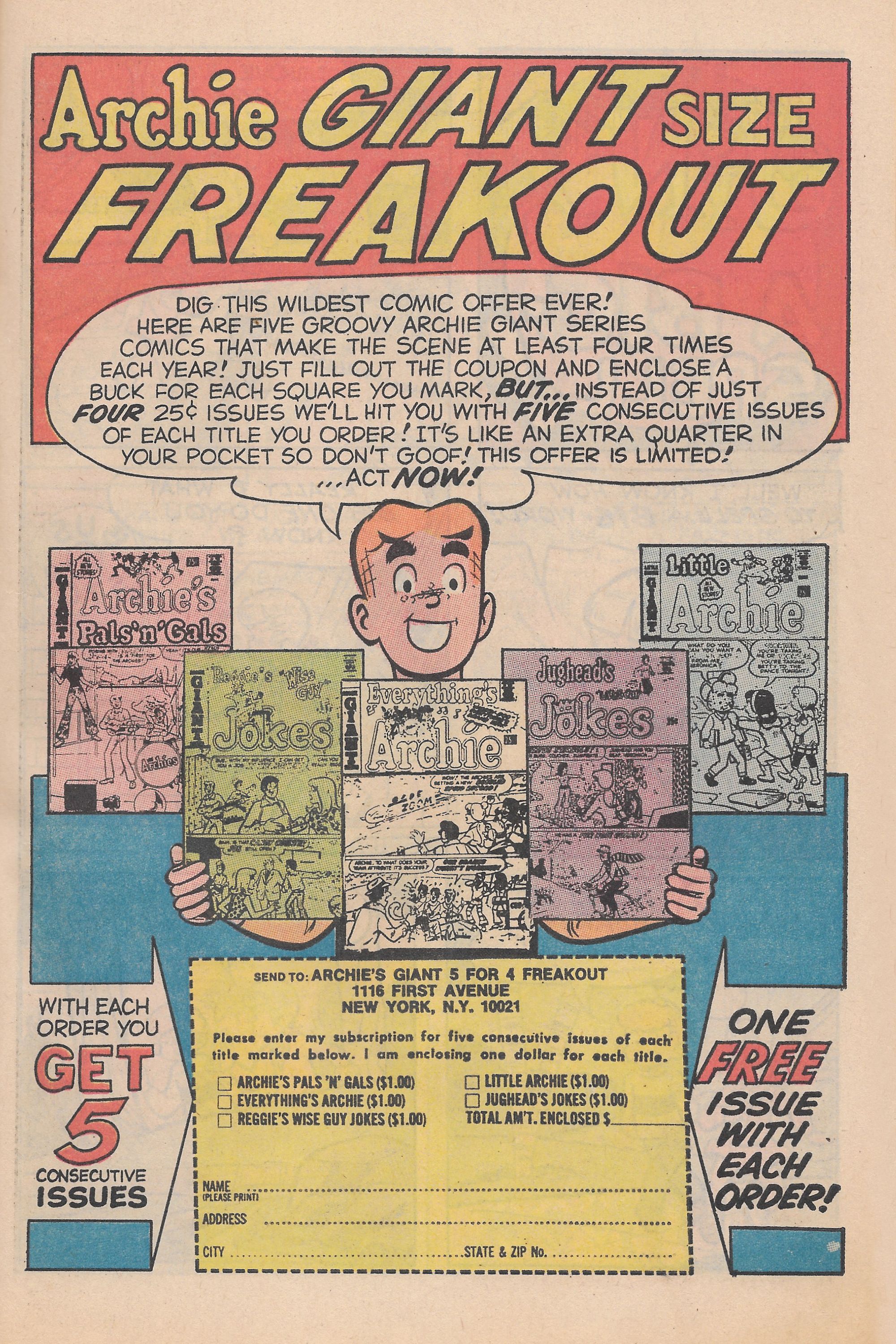 Read online Reggie's Wise Guy Jokes comic -  Issue #13 - 55