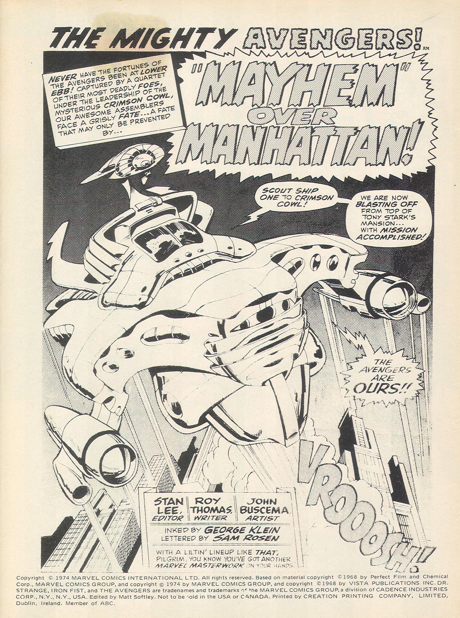 Read online The Avengers (1973) comic -  Issue #74 - 2