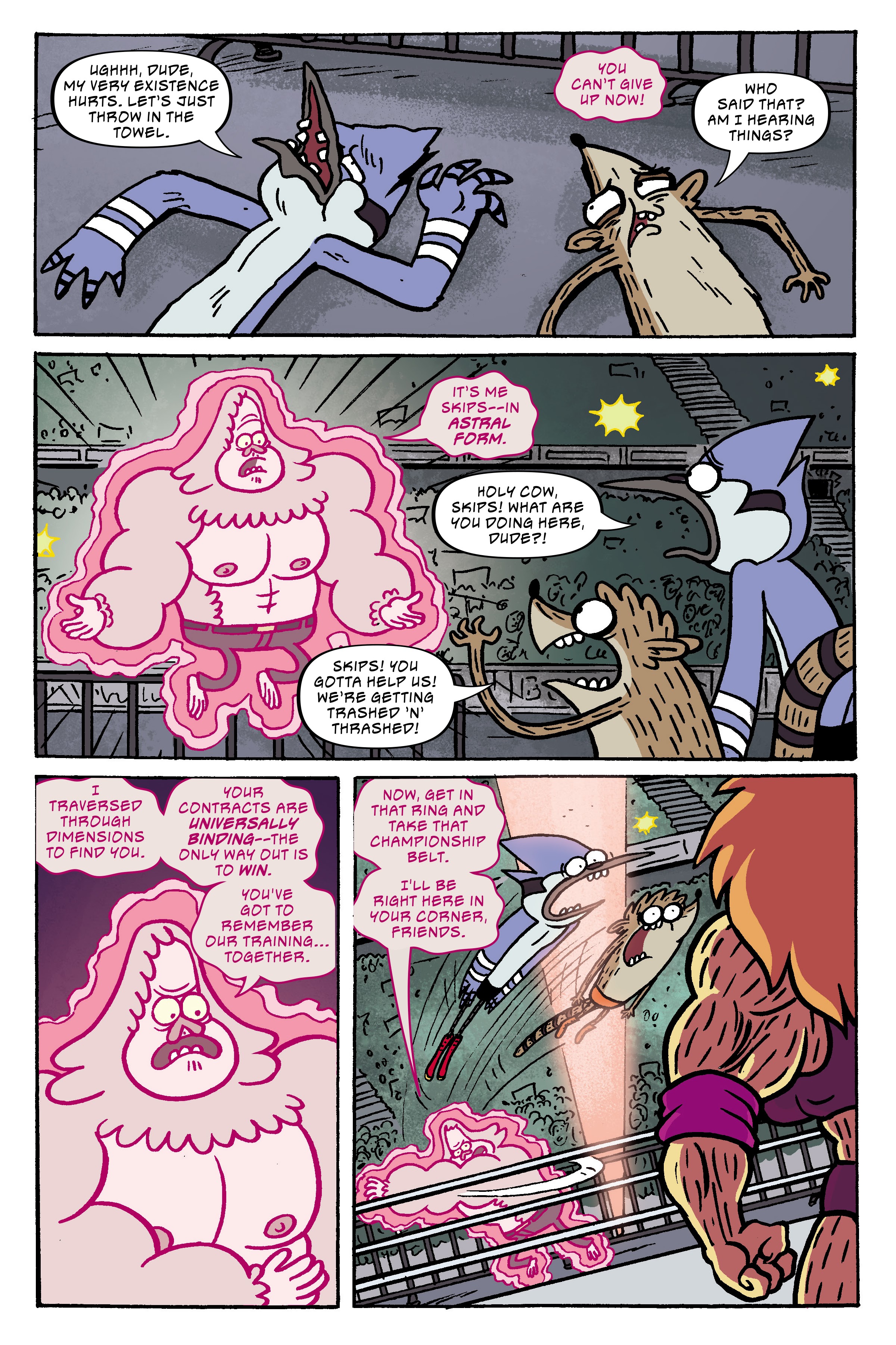 Read online Regular Show: Wrasslesplosion comic -  Issue # TPB - 82