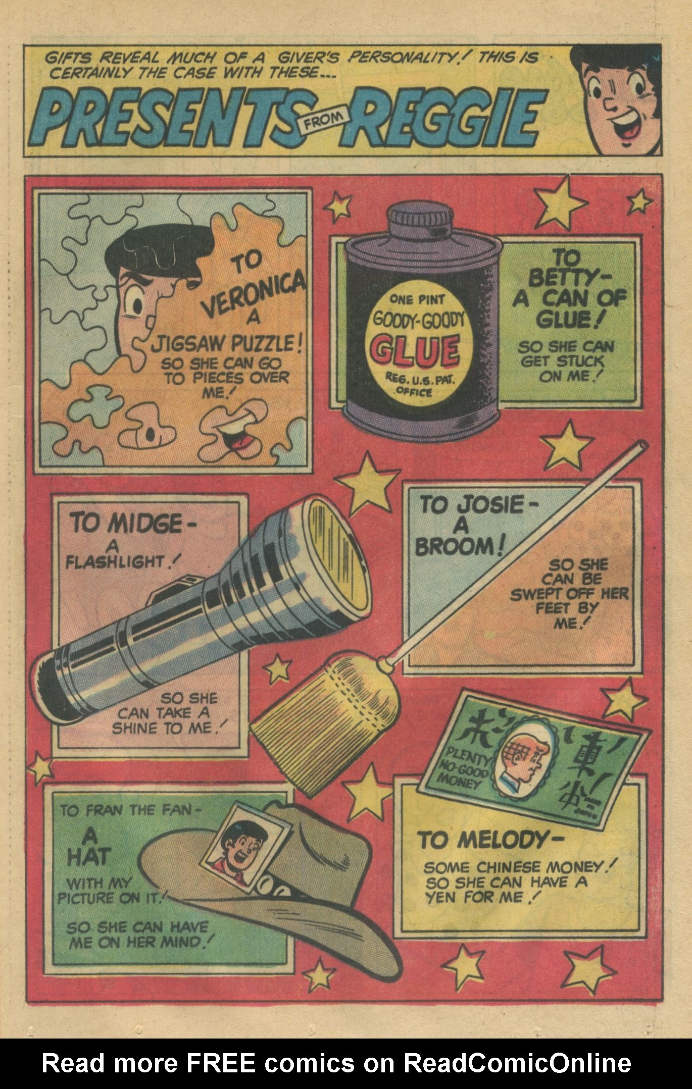 Read online Reggie's Wise Guy Jokes comic -  Issue #10 - 47