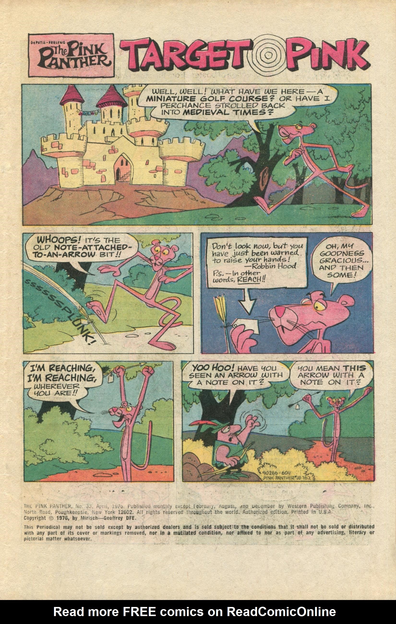 Read online The Pink Panther (1971) comic -  Issue #33 - 3